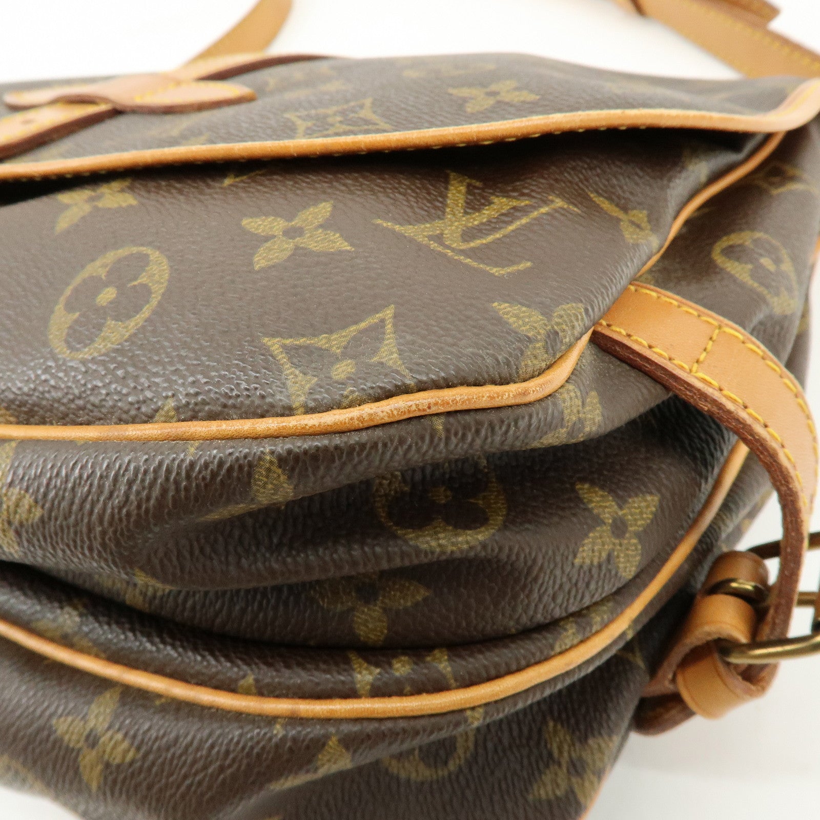 Louis Vuitton Monogram Saumur 30 Canvas Shoulder Bag Brown M42256