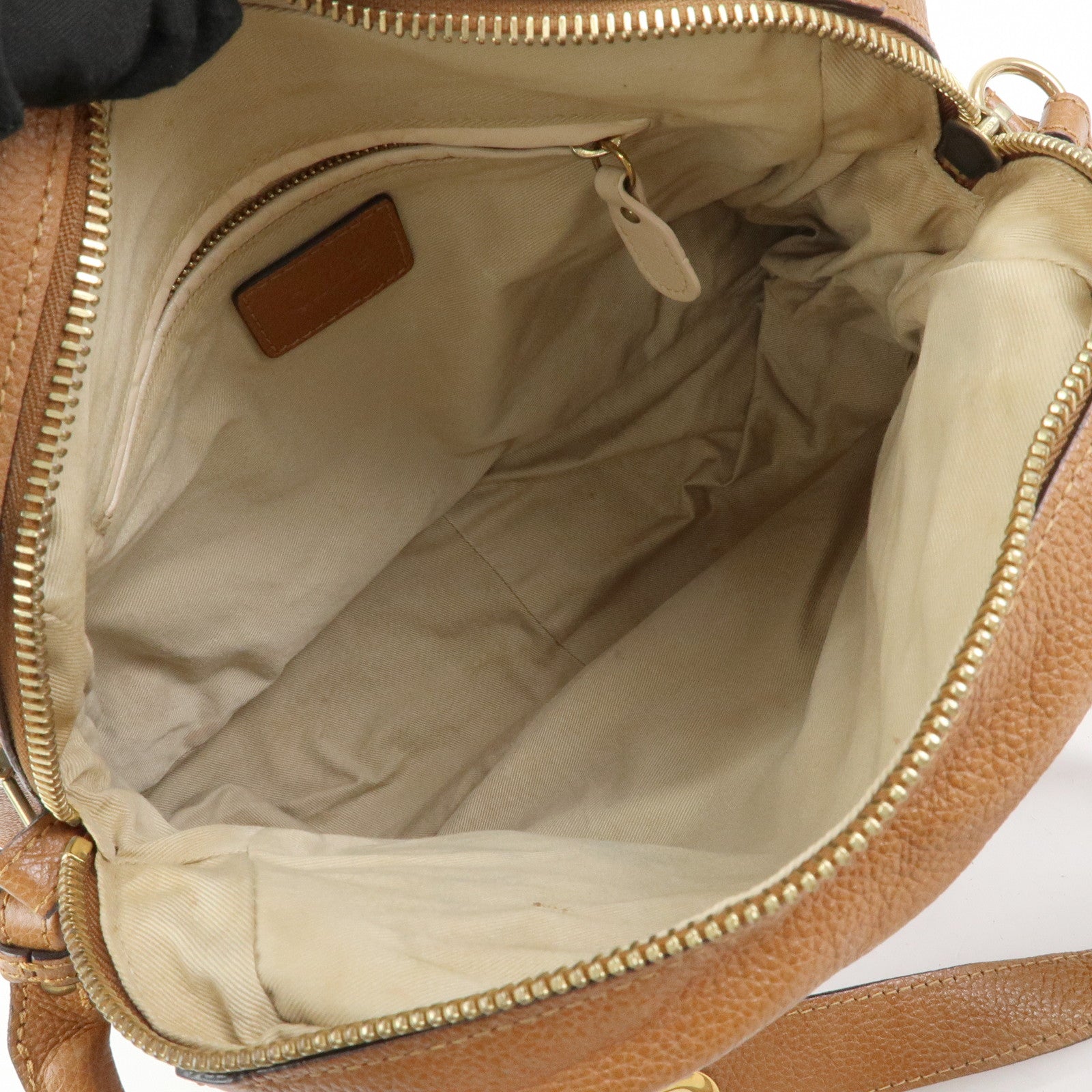 Chloe Paraty Leather 2Way Bag Shoulder Bag Hand Bag Brown