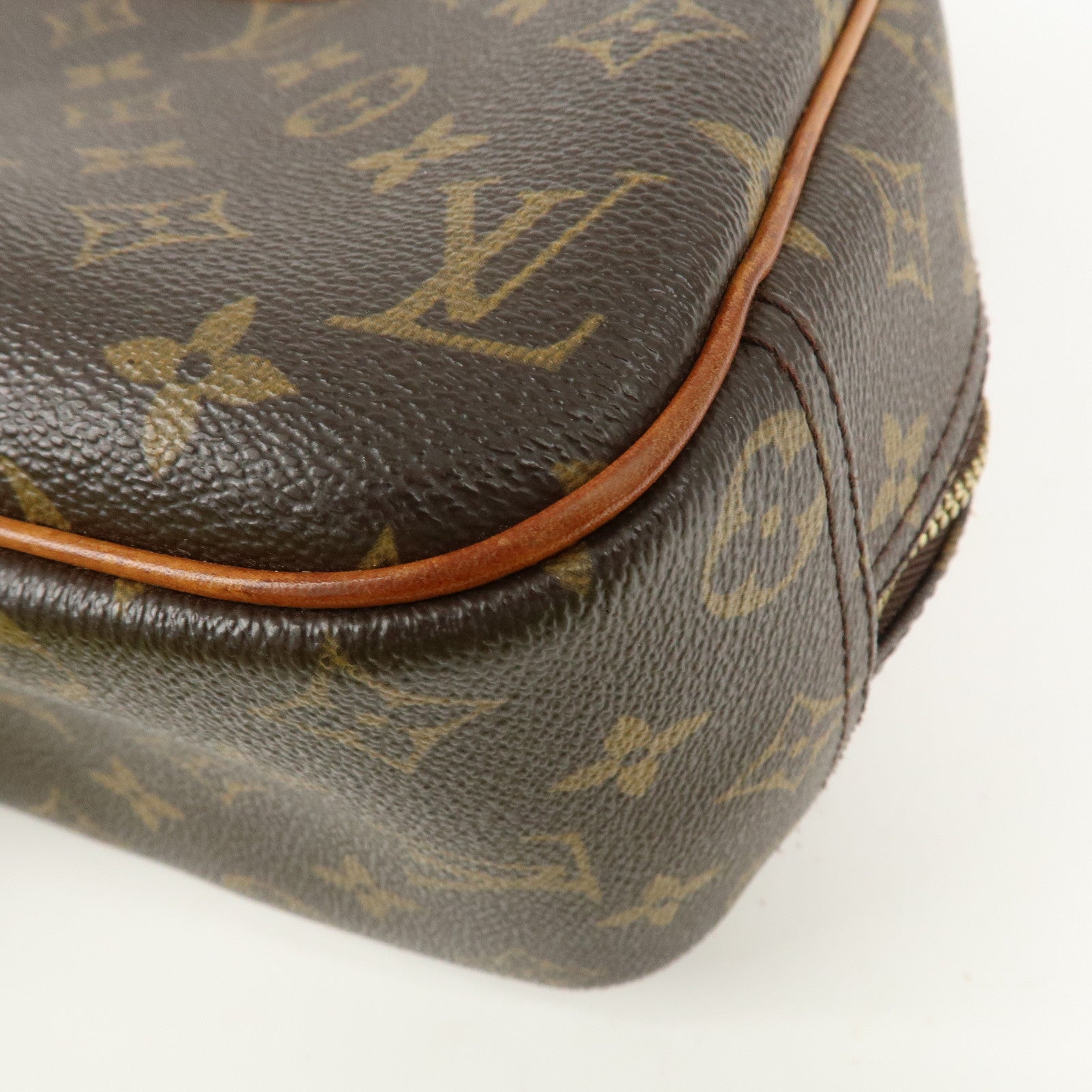 Louis Vuitton Monogram Trueville Hand Bag Brown M42228 Used