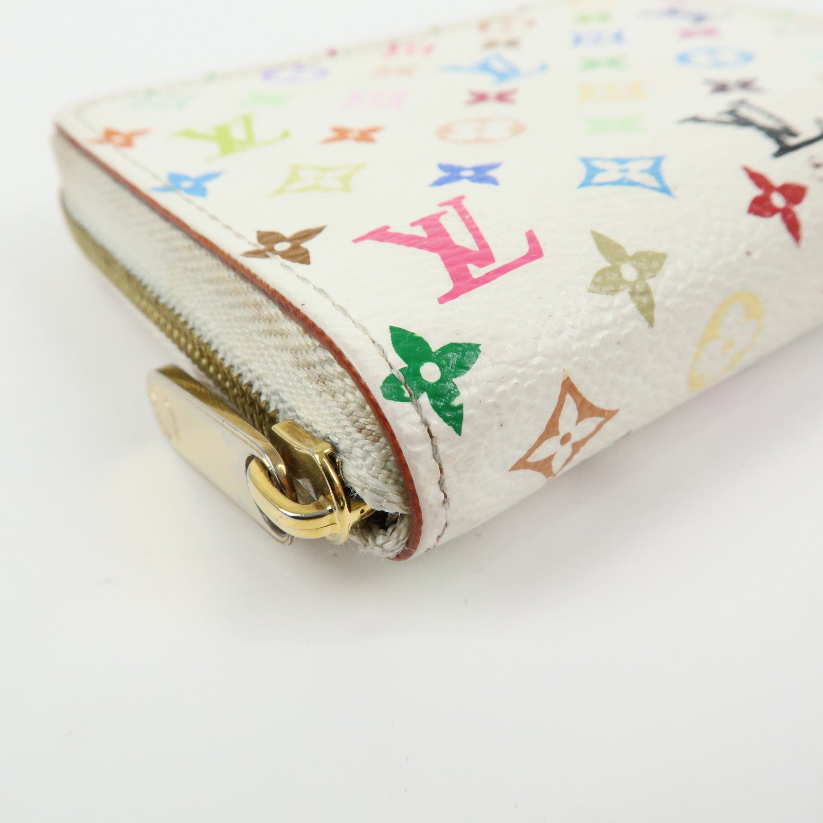 Louis Vuitton Monogram Multicolor Zippy Coin Purse Blanc M66548