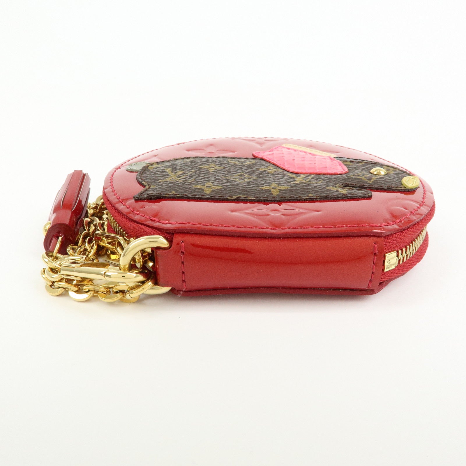 Louis Vuitton Monogram Vernis Leather Portemonnaie Lapin Coin Case