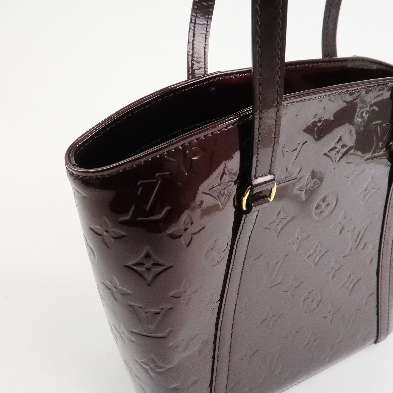 Louis Vuitton Monogram Vernis Avalon MM Tote Bag Amarante M91567 Used