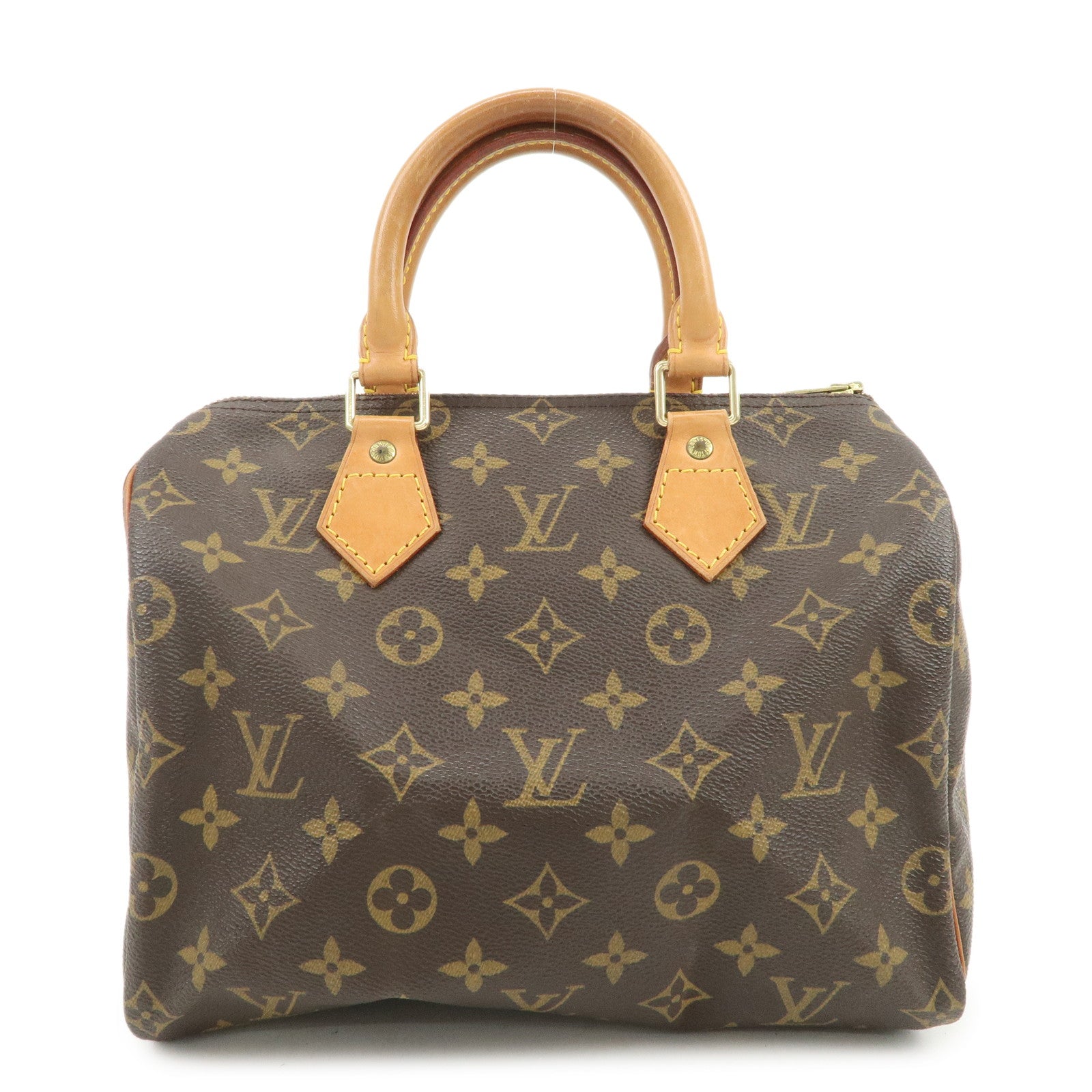 Louis Vuitton Monogram Speedy 25 Boston Bag Hand Bag Brown M41528