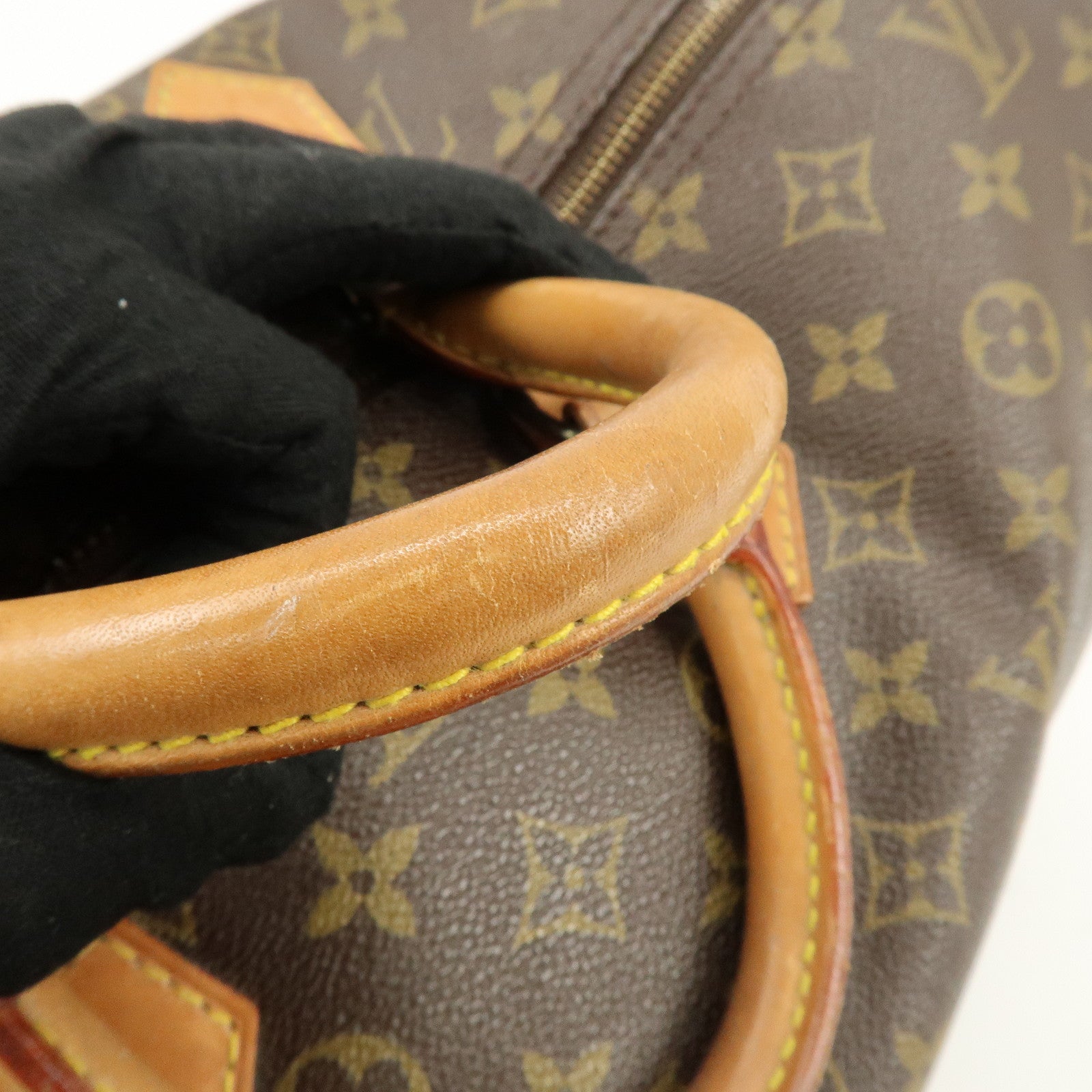 Louis Vuitton Monogram Speedy 40 Hand Bag Boston Bag Brown M41522