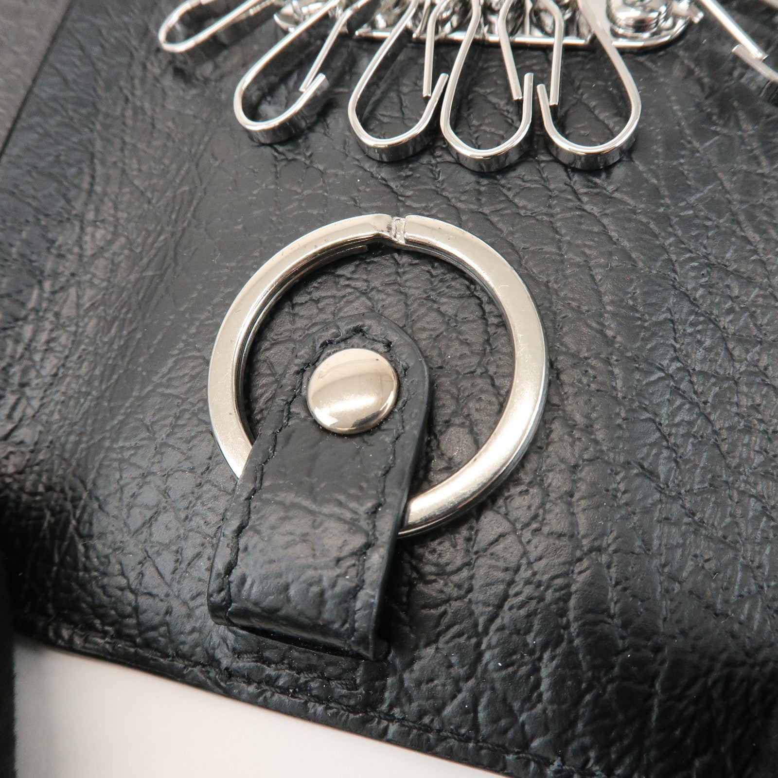 Maison Margiela Leather 6 hooks Key Case Key Holder Black