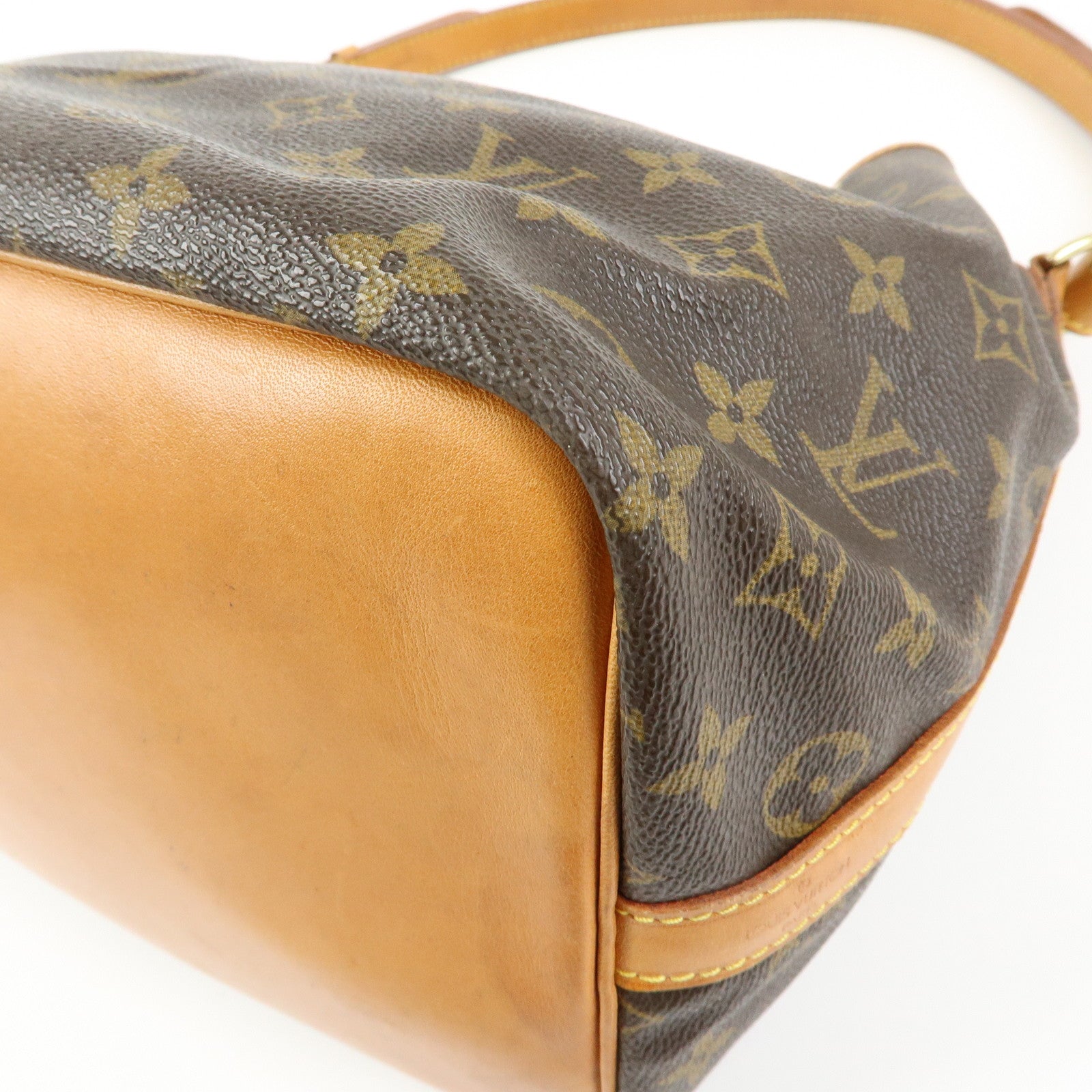 Louis Vuitton Monogram Petit Noe Shoulder Bag Brown M42226