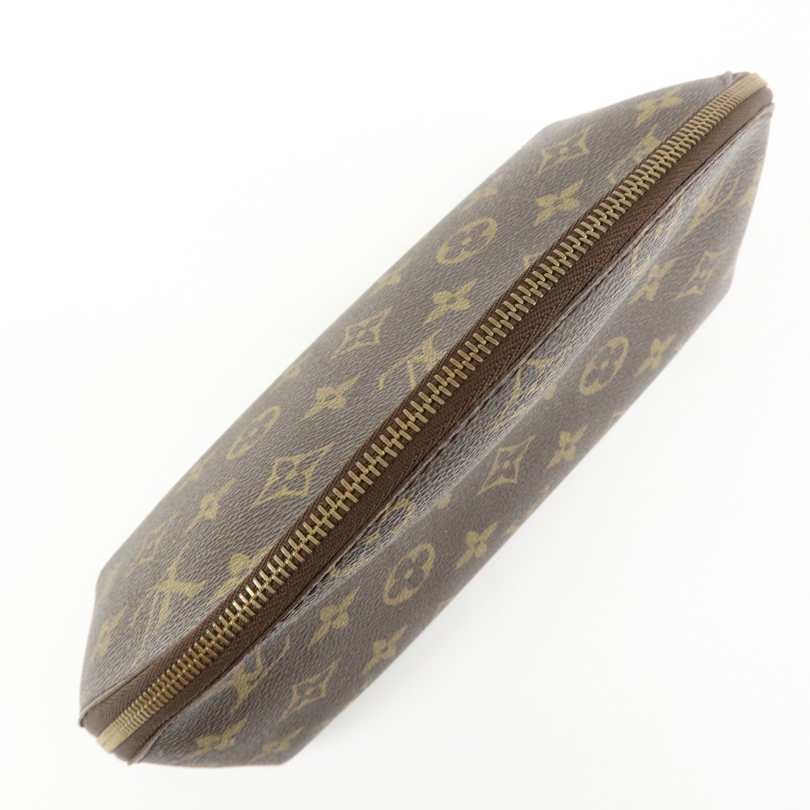 Louis Vuitton Monogram Trousse Demi Ronde Cosmetic Pouch M47520