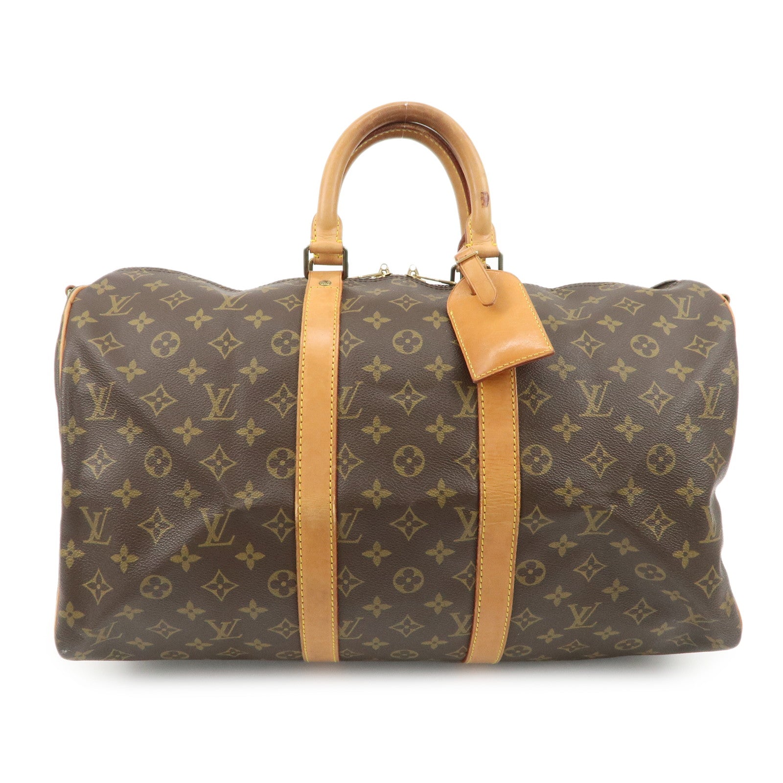 Louis Vuitton Monogram Keep All Bandouliere 45 Boston Bag M41418