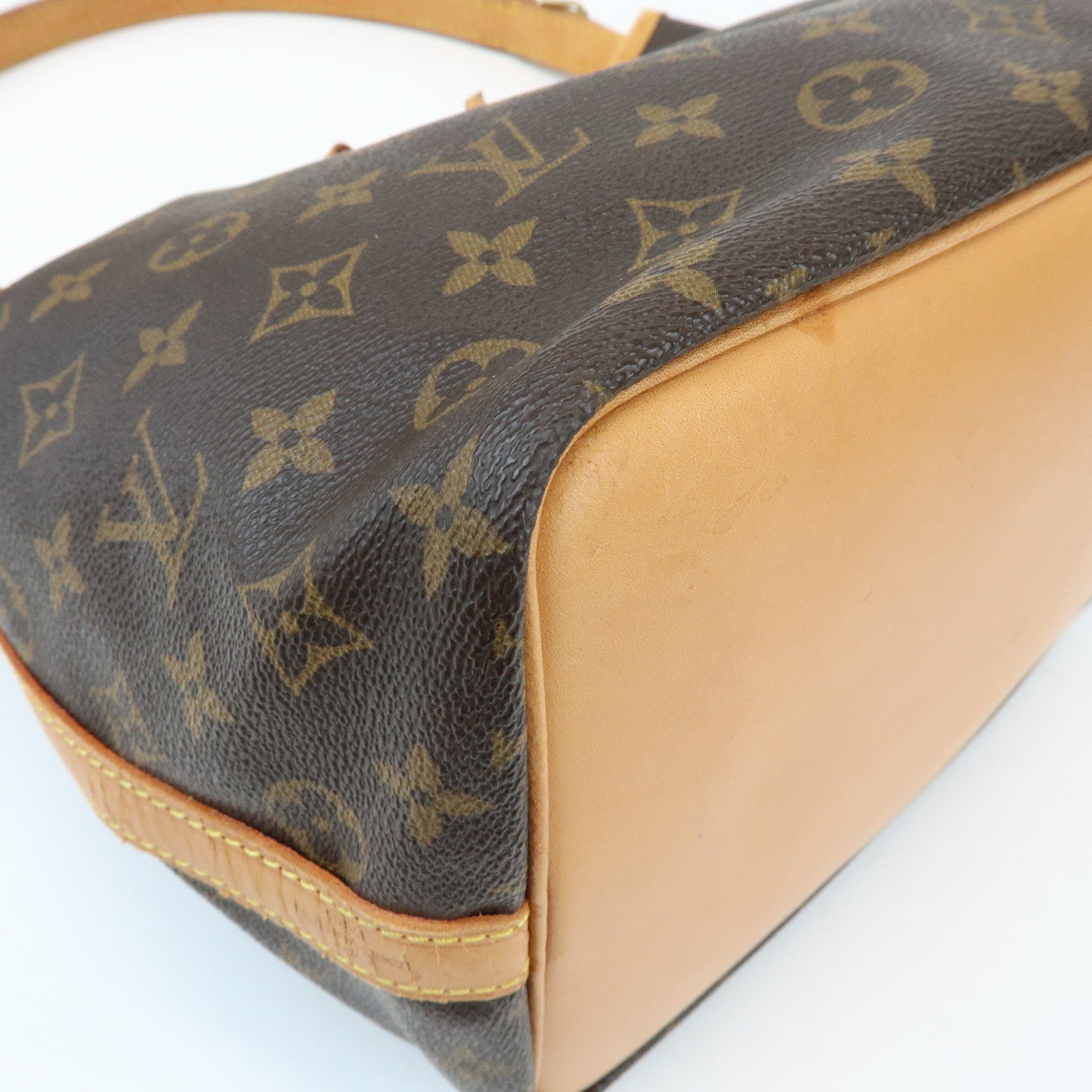 Louis Vuitton Monogram Canvas Petit Noe Shoulder Bag Brown M42226