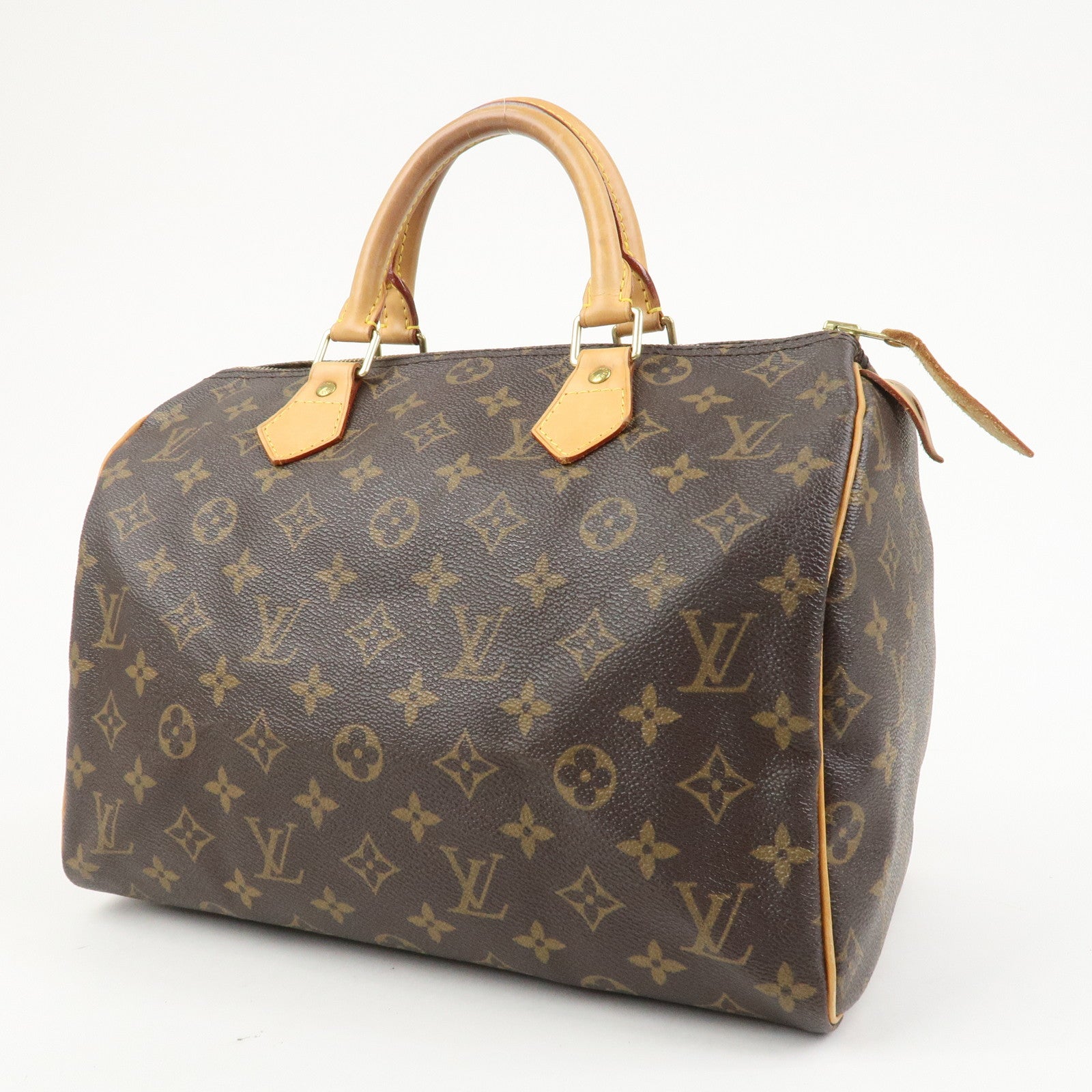 Louis Vuitton Monogram Speedy 30 Boston Bag Hand Bag Brown M41526