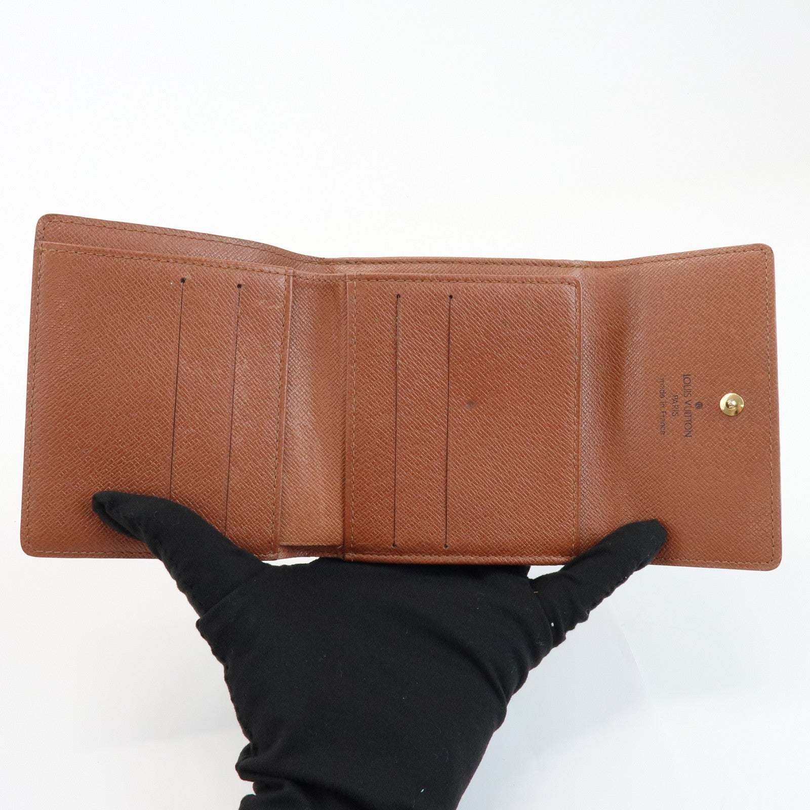 Louis Vuitton Monogram Set of 2 Bi- fold Wallets Brown M61652