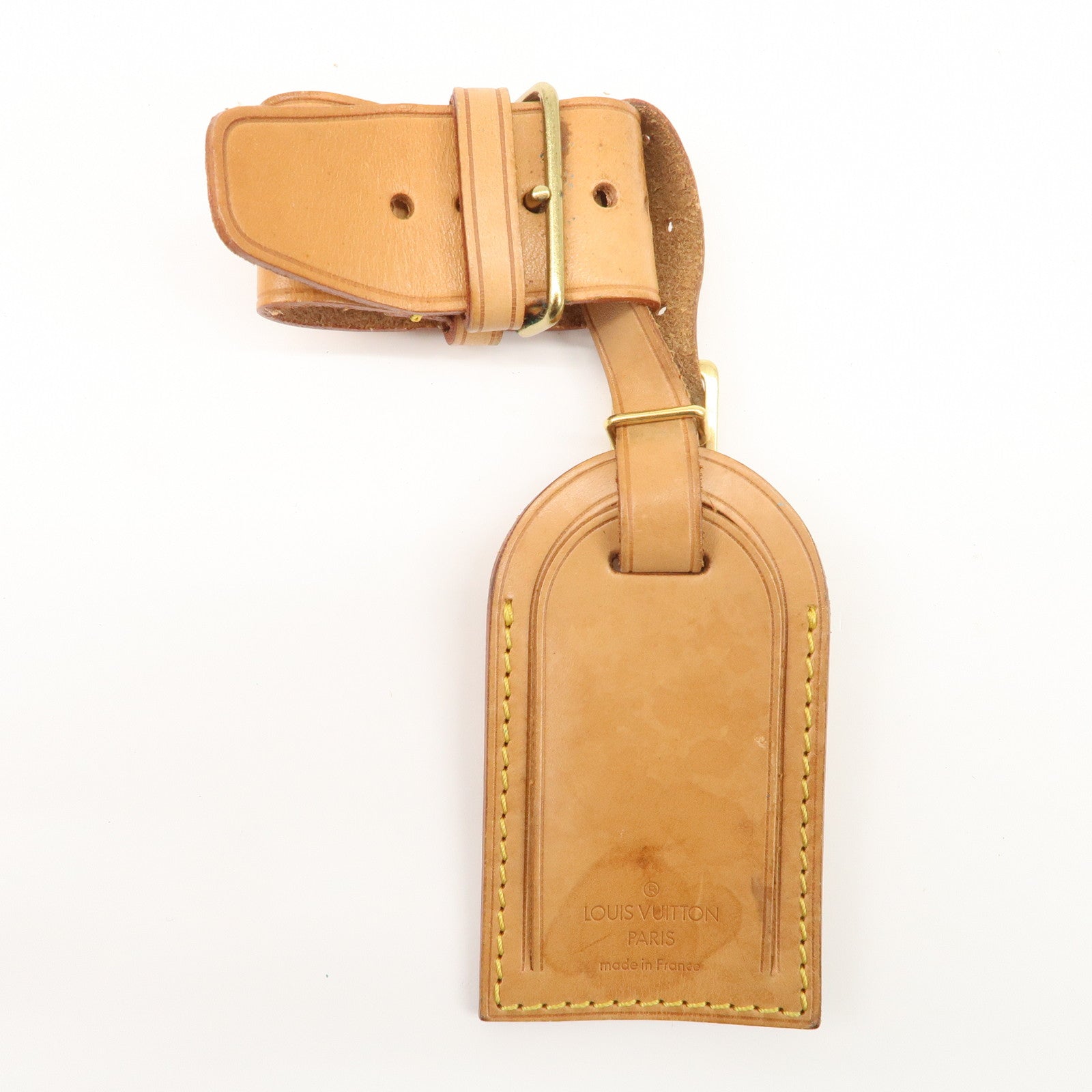 Louis Vuitton Set of 15 Nume Leather Name Tag & Poignet Natural Used