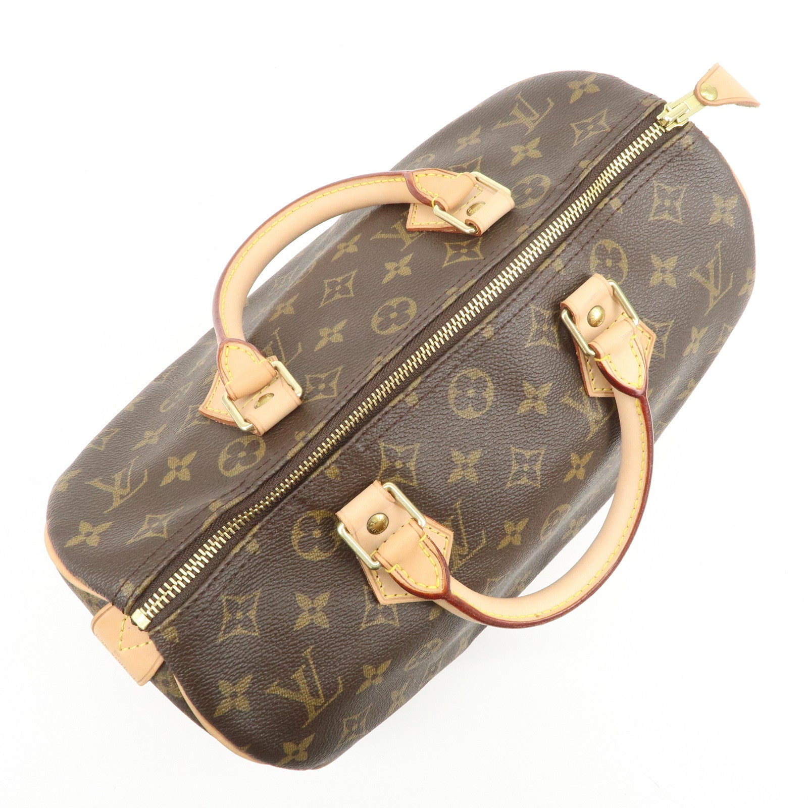 Louis Vuitton Monogram Speedy 30 Boston Bag Hand Bag Brown M41526