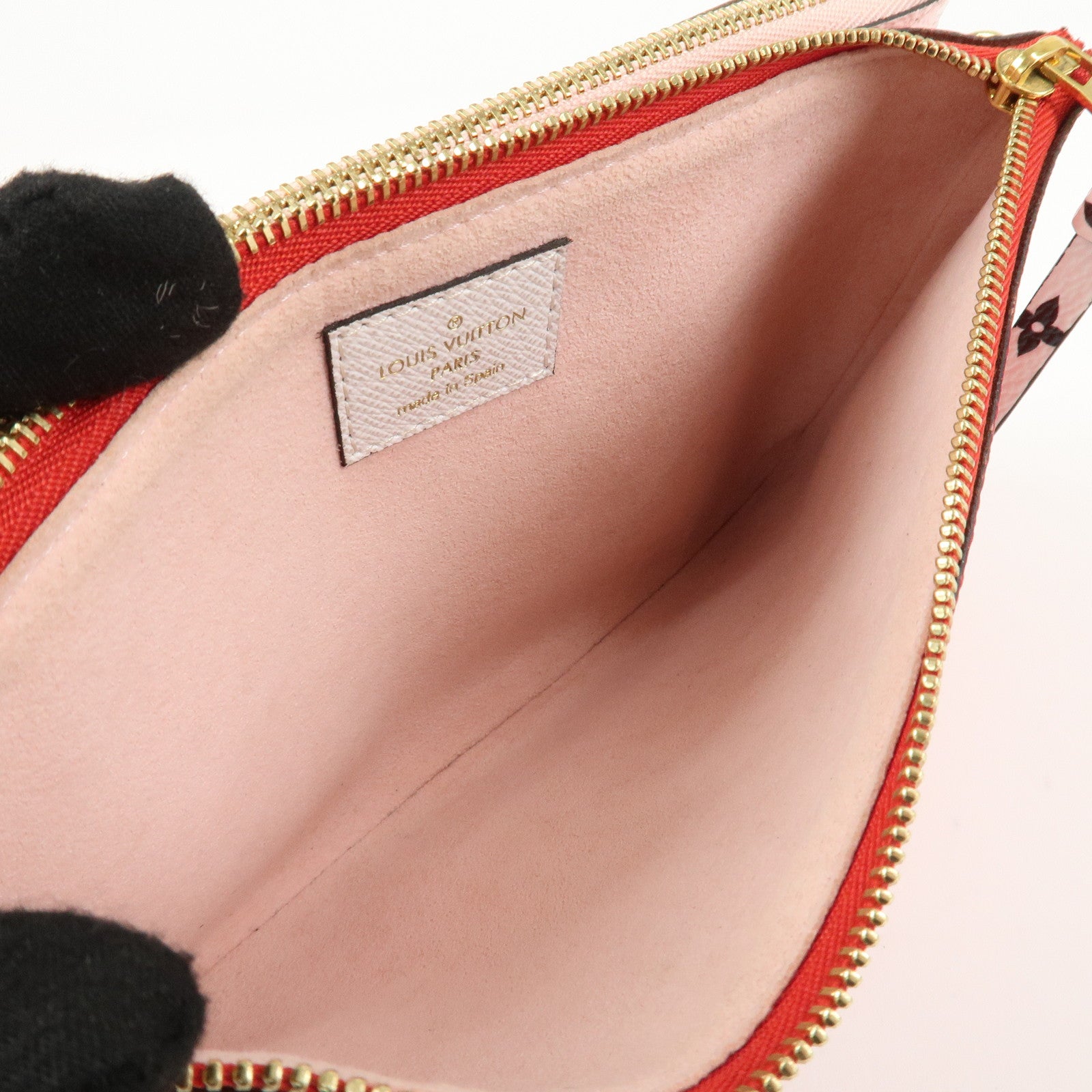 Louis Vuitton Monogram Giant Pochette Double Zip Pouch Rouge M67561 Used