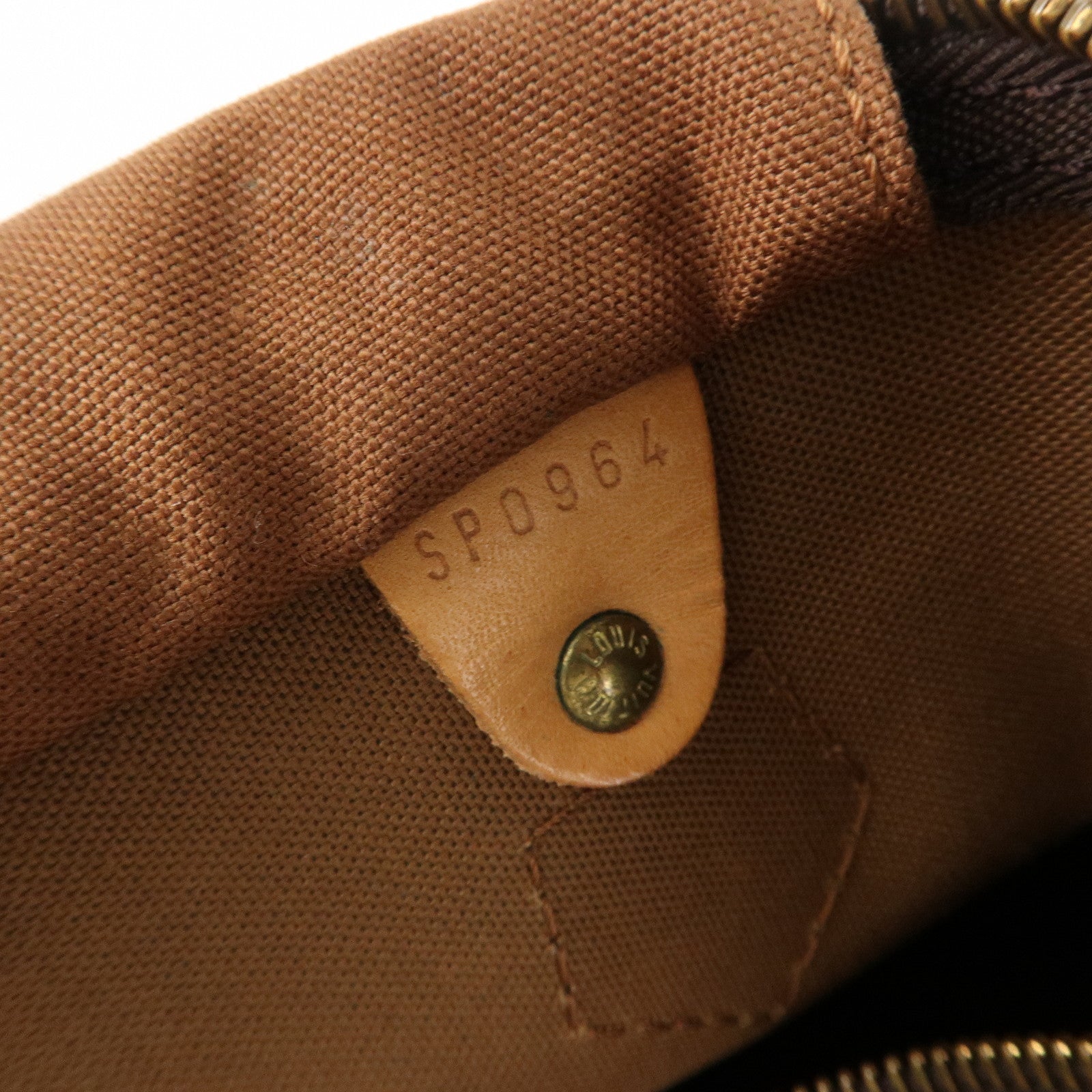 Louis Vuitton Monogram Speedy 35 Hand Bag Boston Bag Brown M41524