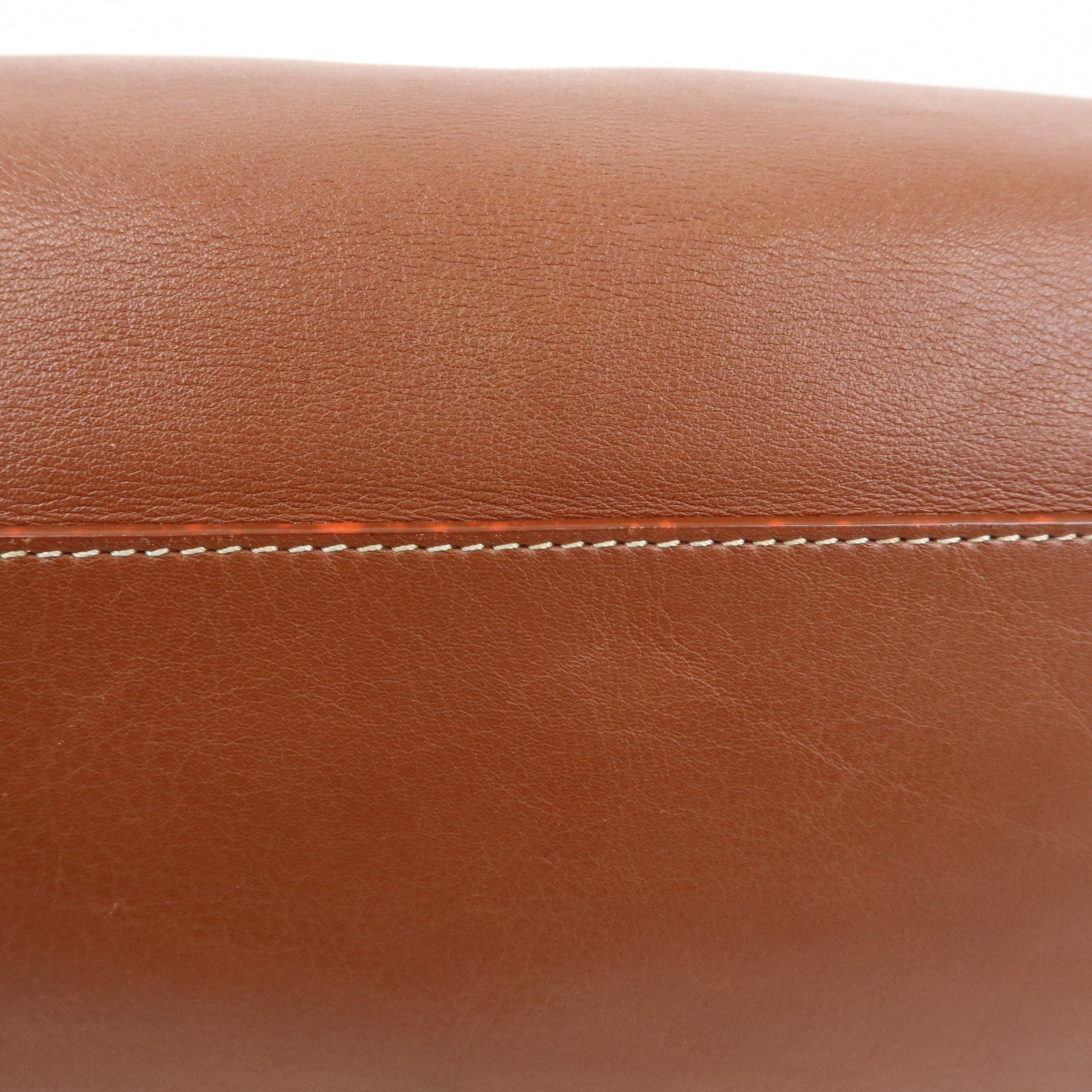 CELINE Boogie Bag Leather Hand Bag Tote Bag Brown