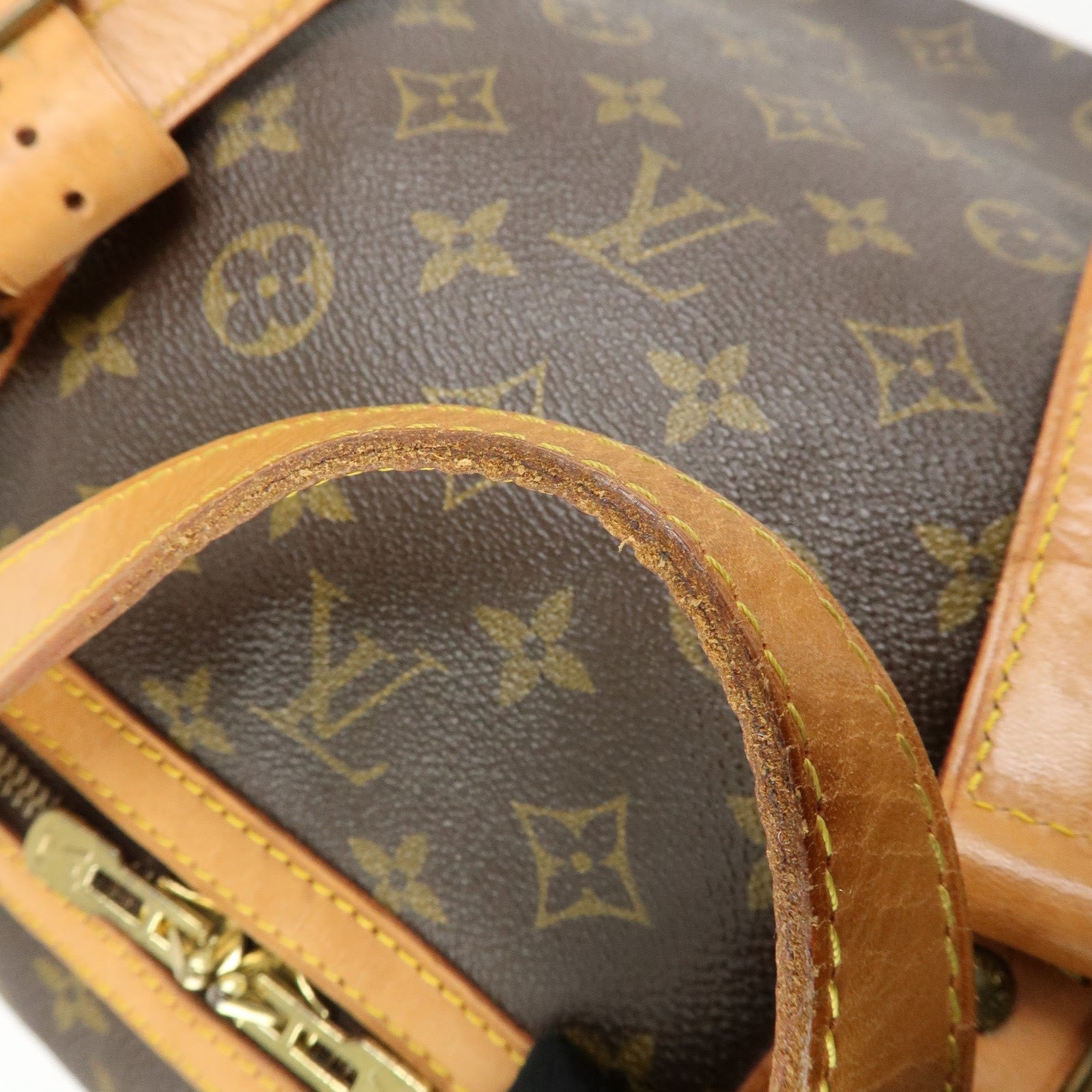 Louis Vuitton Monogram Sac Souple 55 Boston Bag Brown M41622