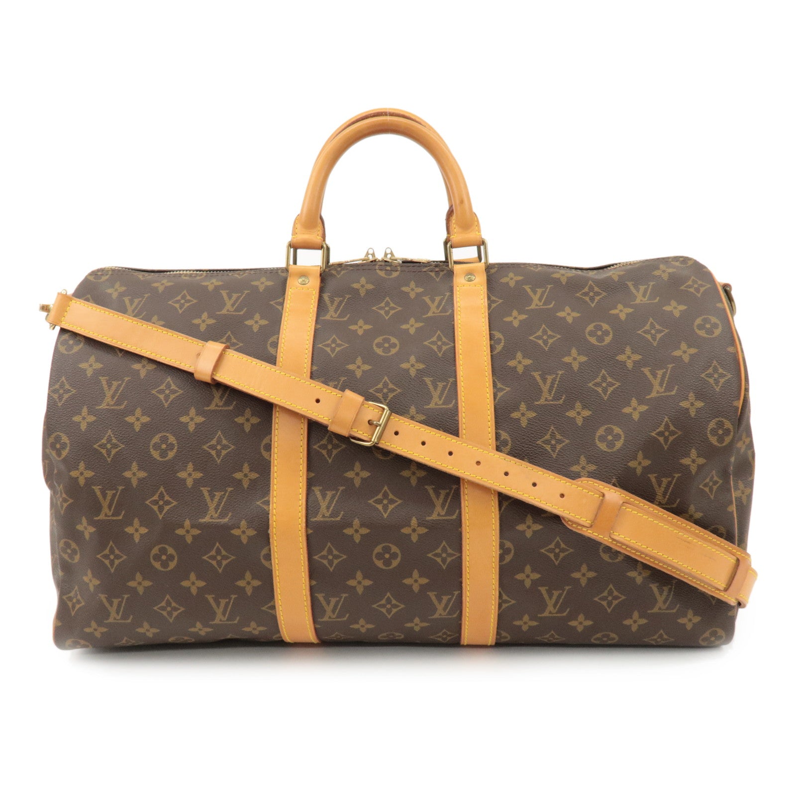 Louis Vuitton Monogram Keep All 50 Bandouliere Boston Bag M41416 Used