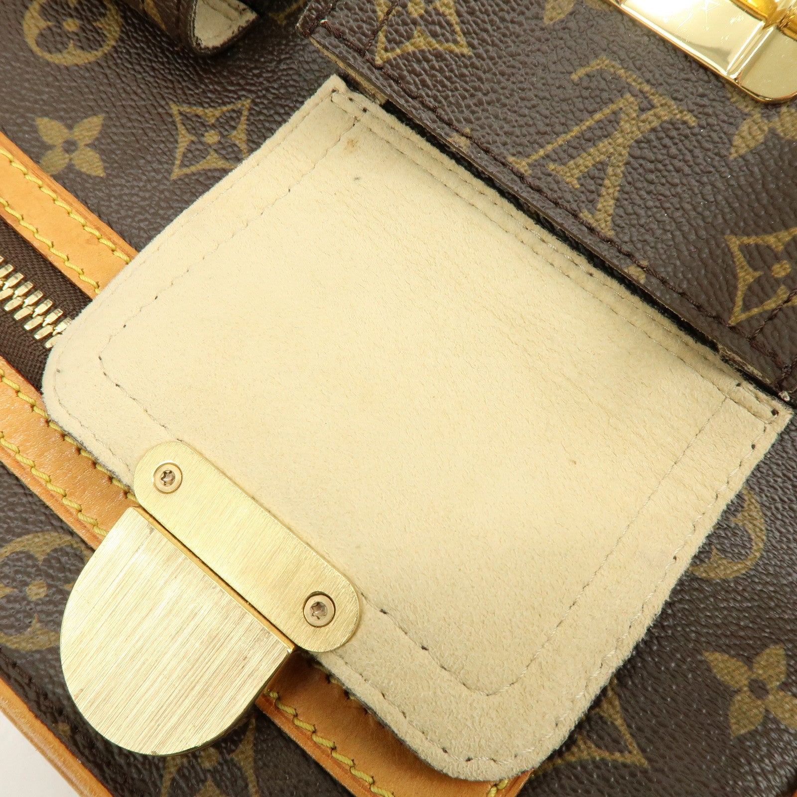 Louis Vuitton Monogram Hudson GM Shoulder Bag Brown M40045