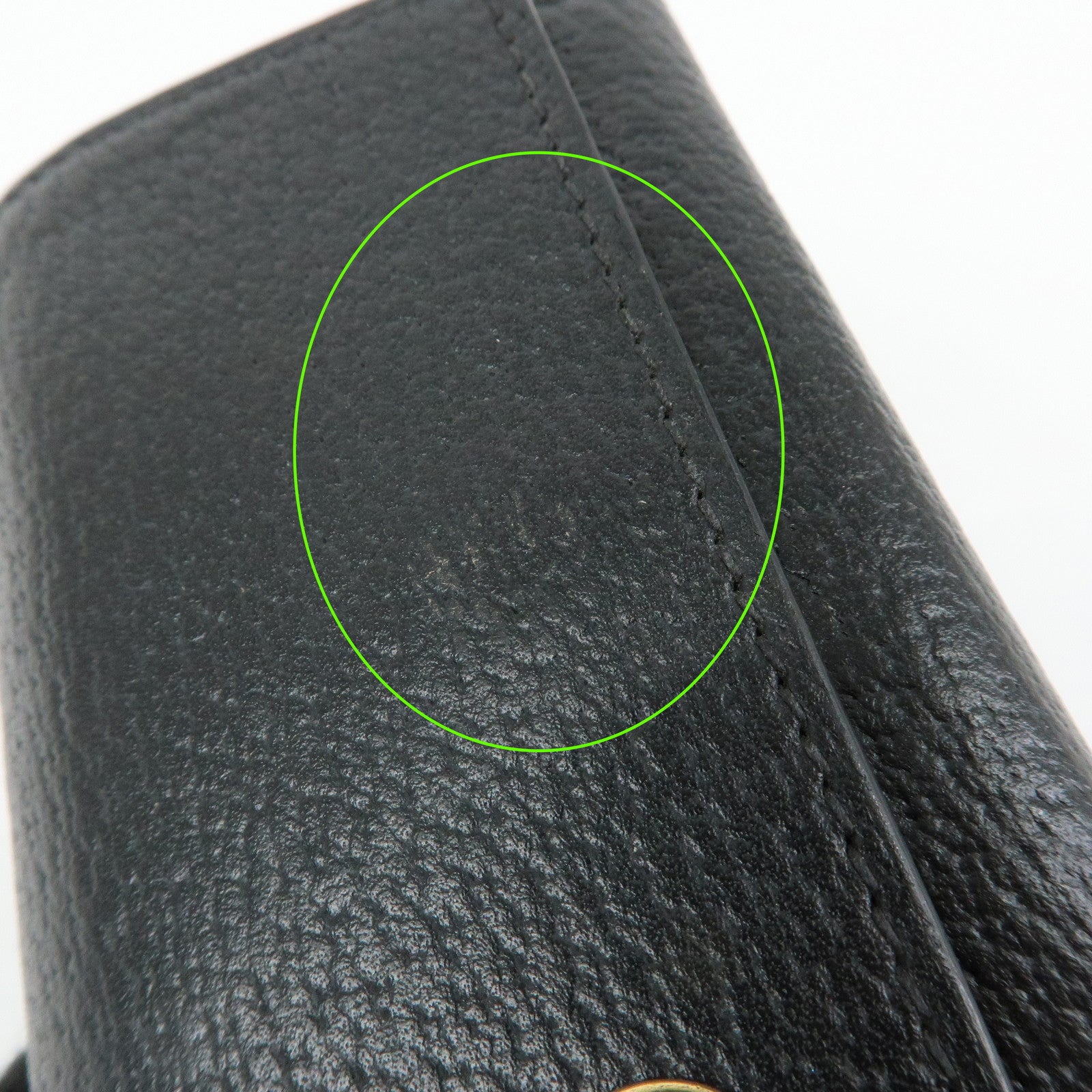 GUCCI GG Marmont Leather 6 Rings Key Case Key Holder Black 435305