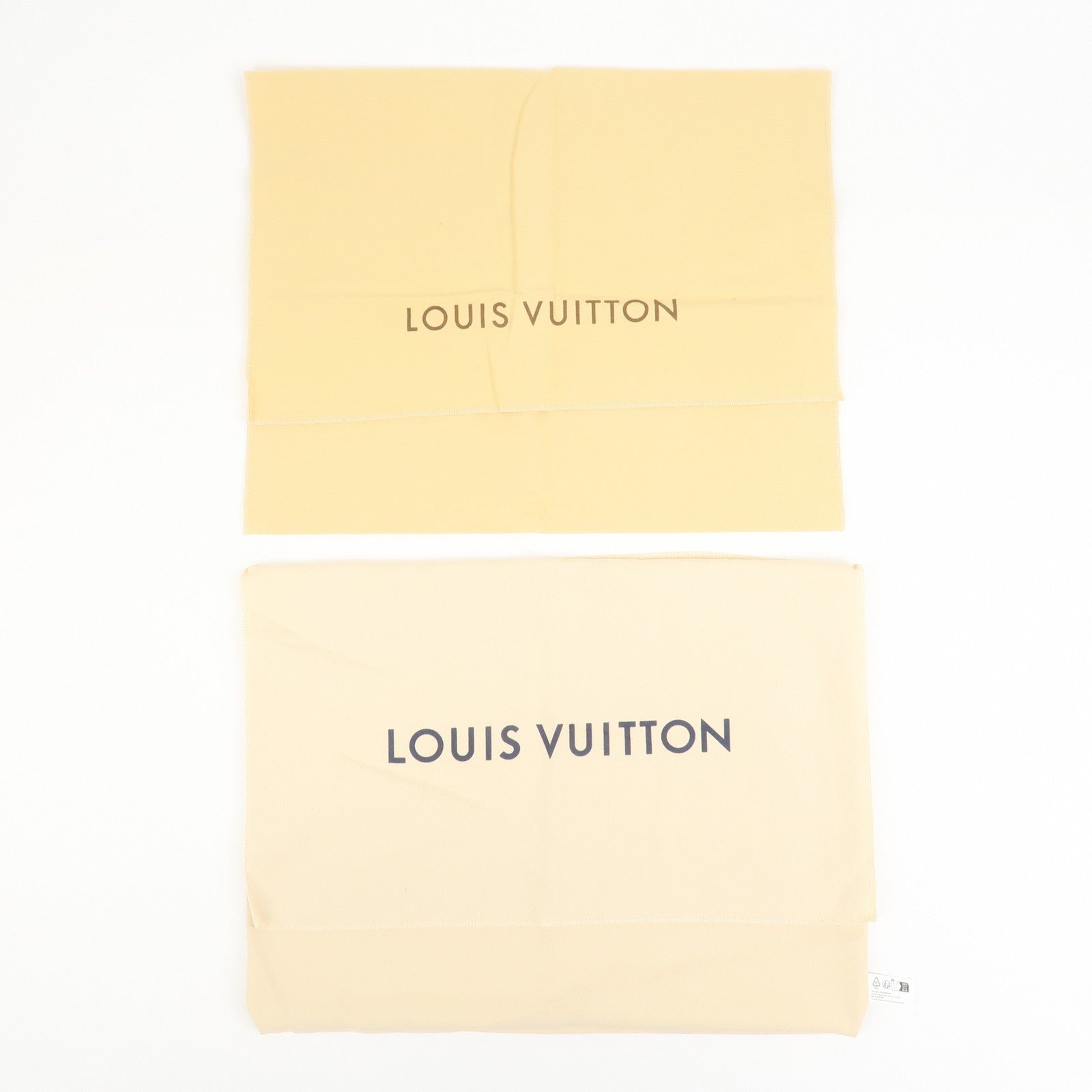 Louis Vuitton Set of 17 Dust Bag Storage Bag Flap Drawstring Beige