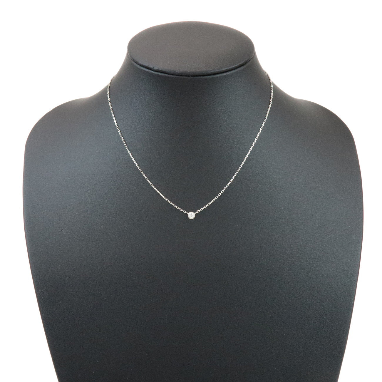 Cartier D'amour 1P Diamond Necklace SM 0.09ct 750WG White Gold