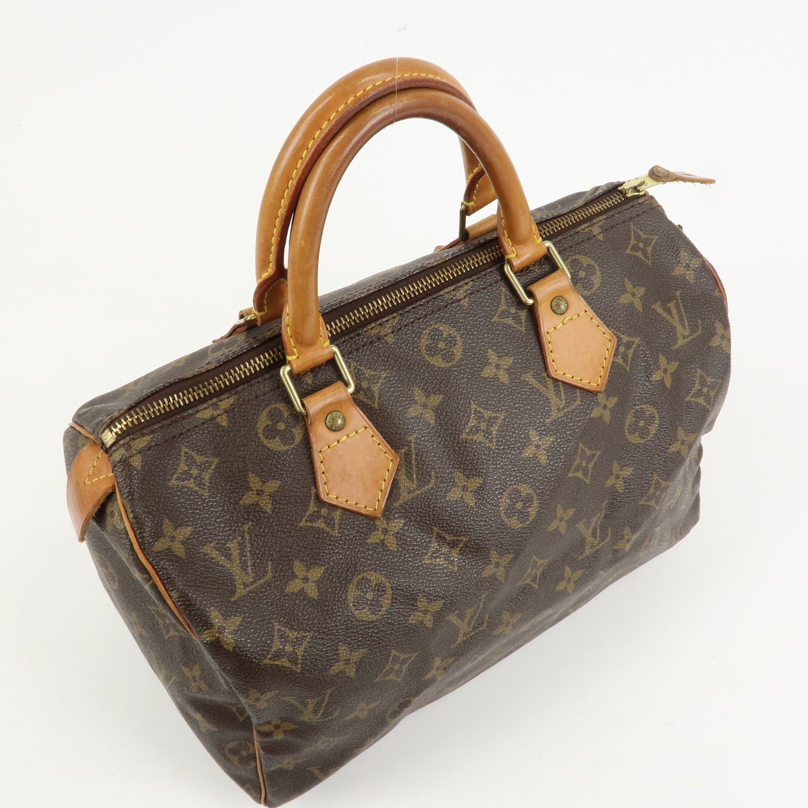 Louis Vuitton Monogram Speedy 30 Boston Bag Hand Bag Brown M41526
