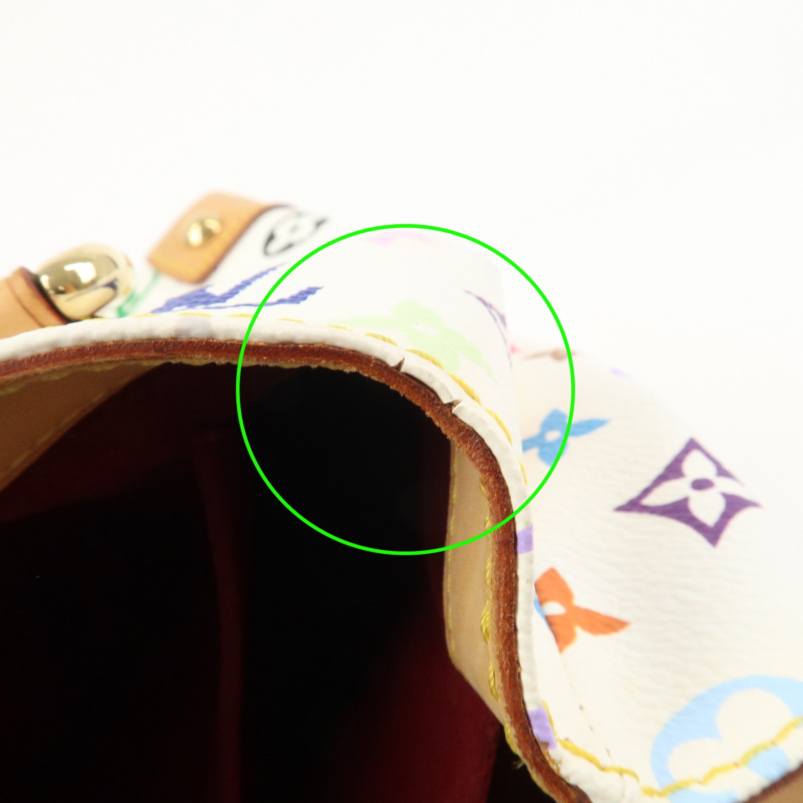 Louis Vuitton Monogram Multicolor Audra Hand Bag Blanc M40047