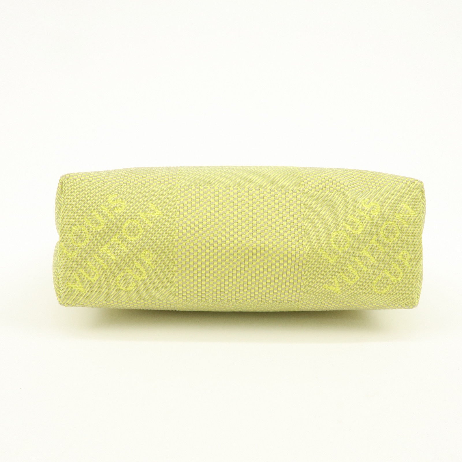 Louis Vuitton Damier Geant LV Cup Canvas Leather Pouch Yellow