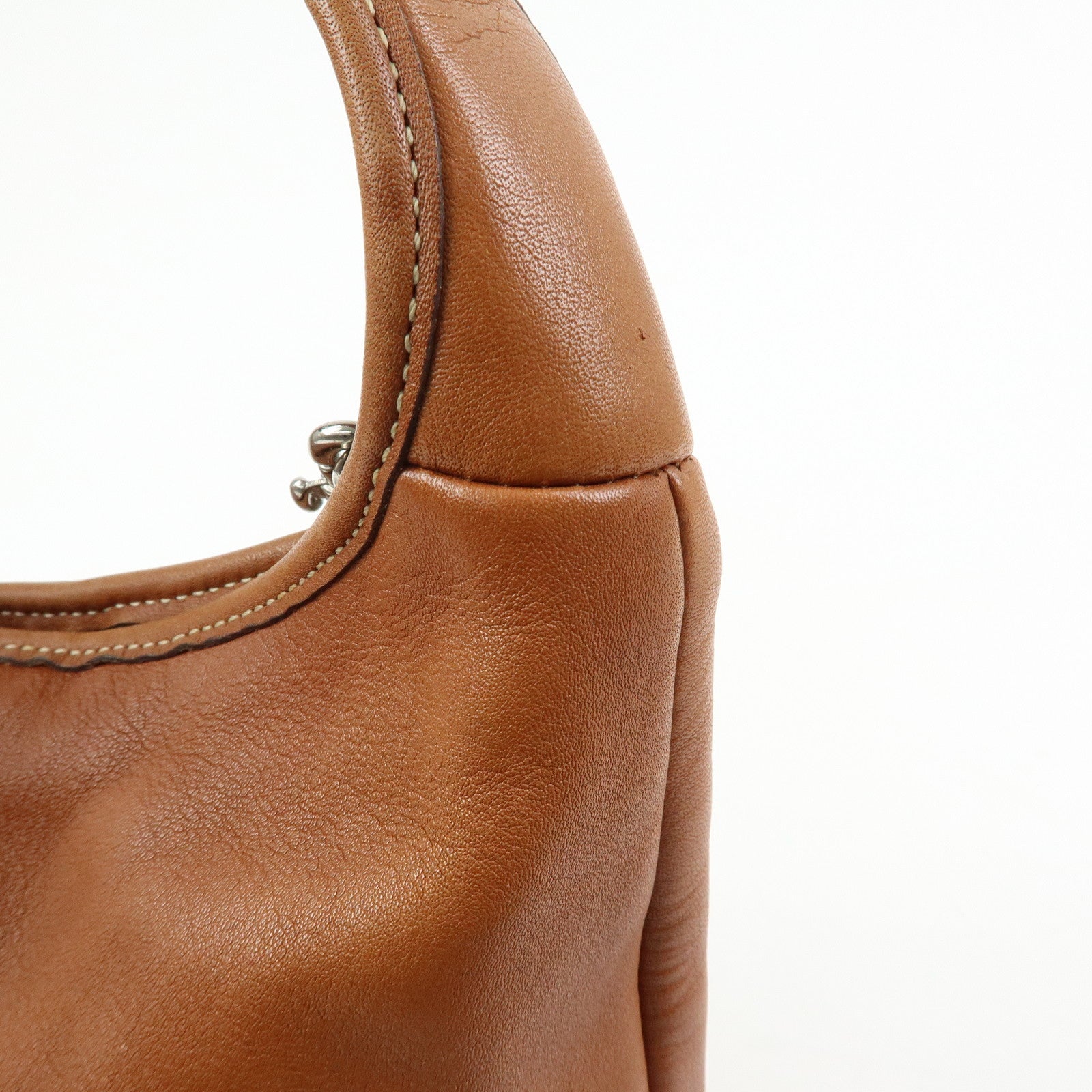 COACH Ergo Leather Shoulder Bag Hand Bag Camel