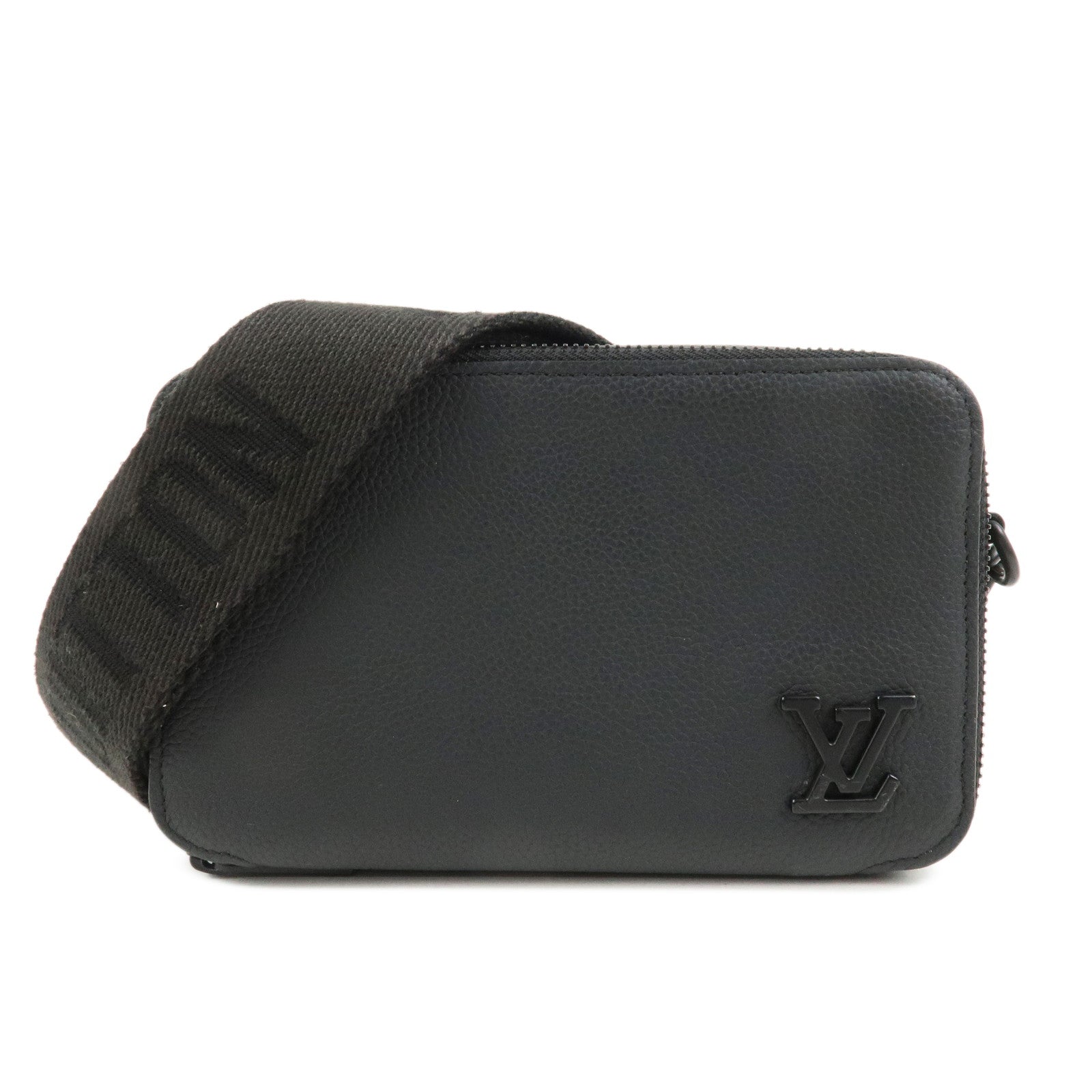 Louis Vuitton LV Aerogram Leather Alpha Wearable Wallet Noir M59161