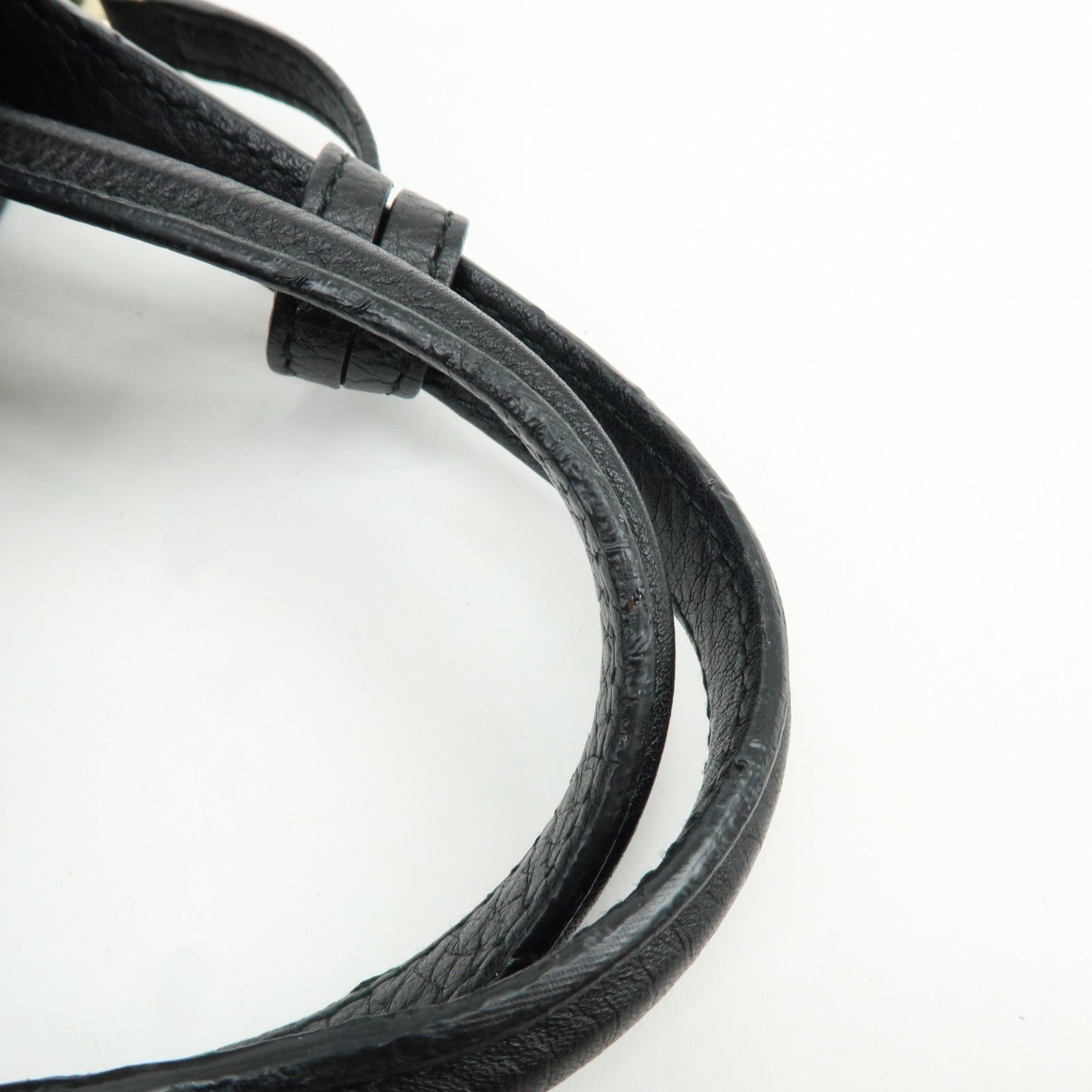 GUCCI SOHO Interlocking G Calf 2Way Hand Shoulder Bag Black 336751