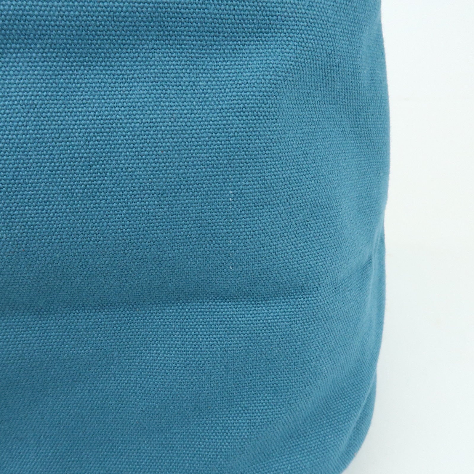 HERMES Cotton Canvas Bolide Cosmetic Pouch TGM Pouch Blue