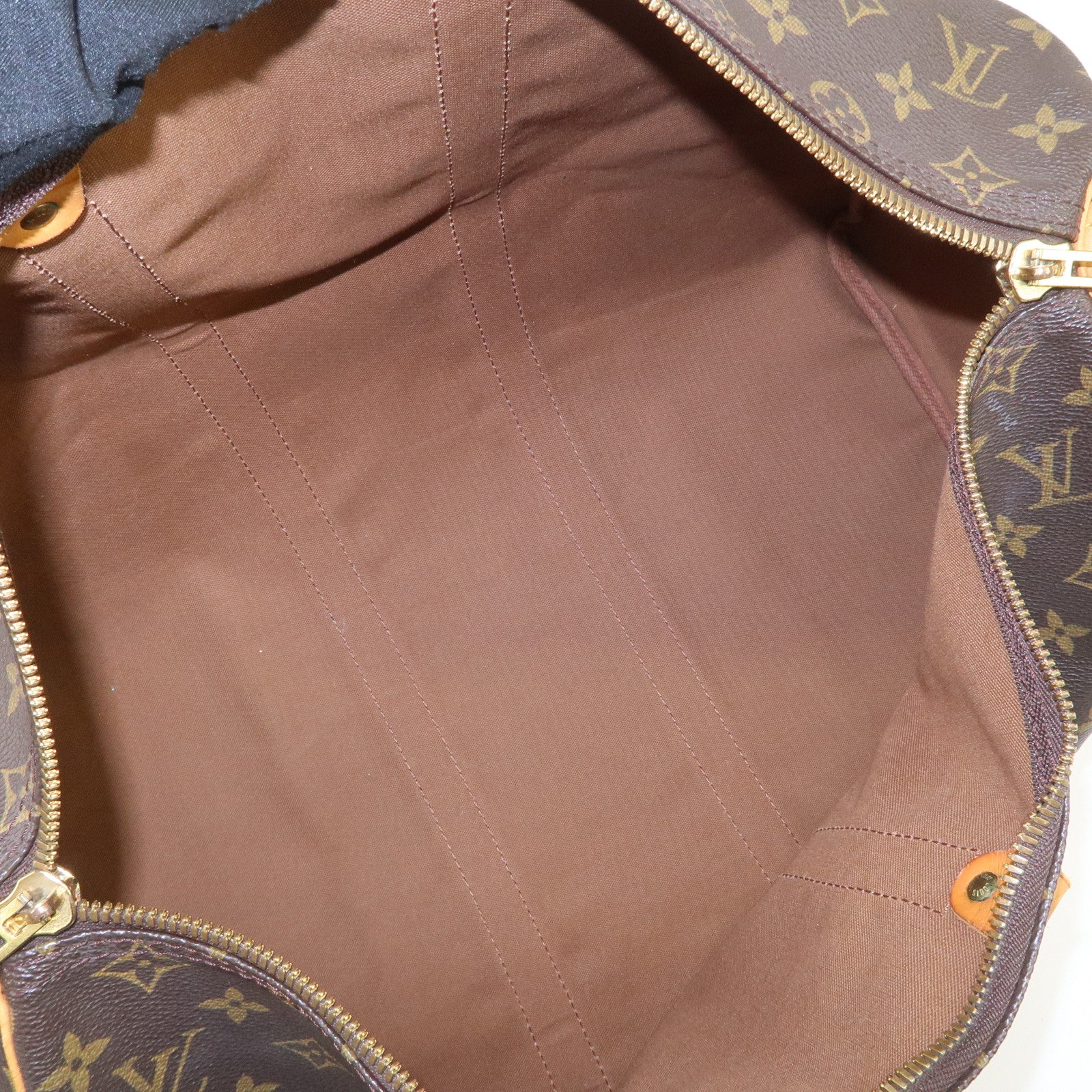 Louis Vuitton Monogram Keep All 45 Boston Bag Brown M41428