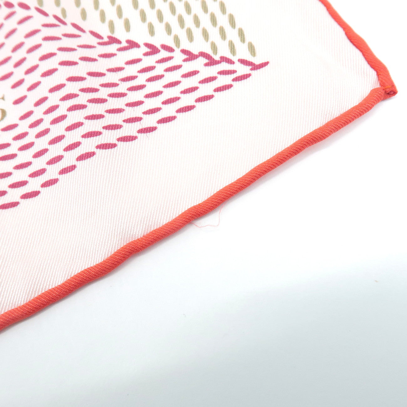 HERMES Carre 70 Silk 100% Set of 2 Scarves Red Pink