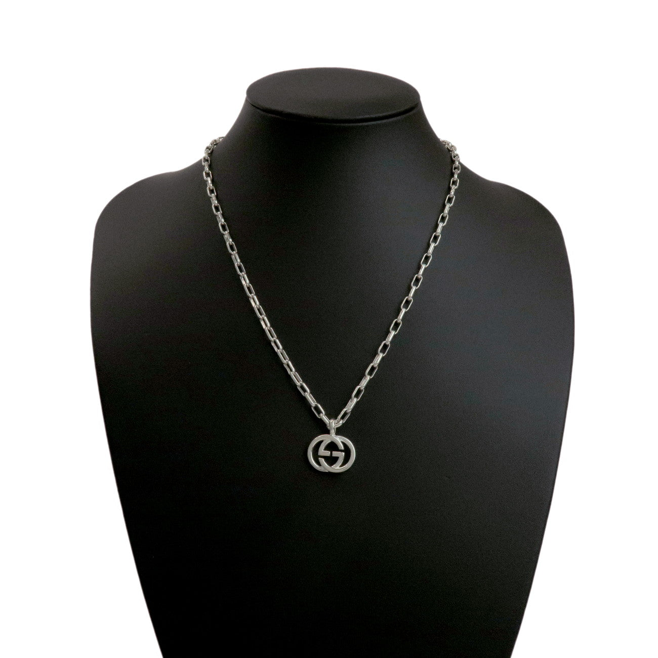 GUCCI Interlocking G Chain Necklace SV925 Silver