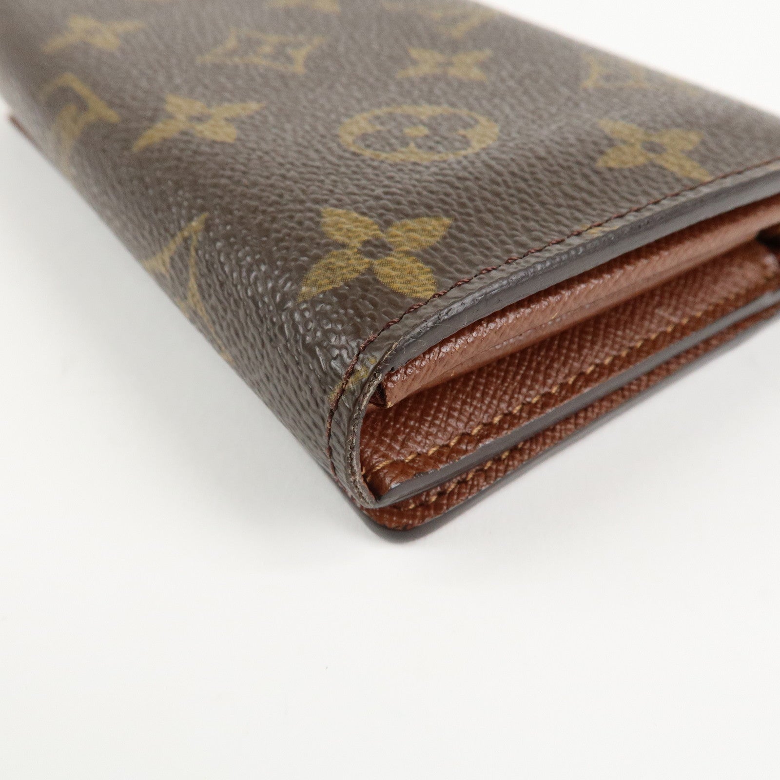 Louis Vuitton Monogram Porte Monnaie Zip Bifold Wallet M61735 Used