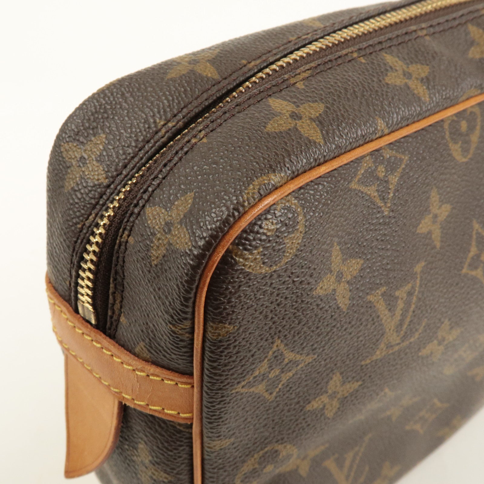 Louis Vuitton Monogram Compiegne 28 Pouch Clutch Bag Brown M51845 Used