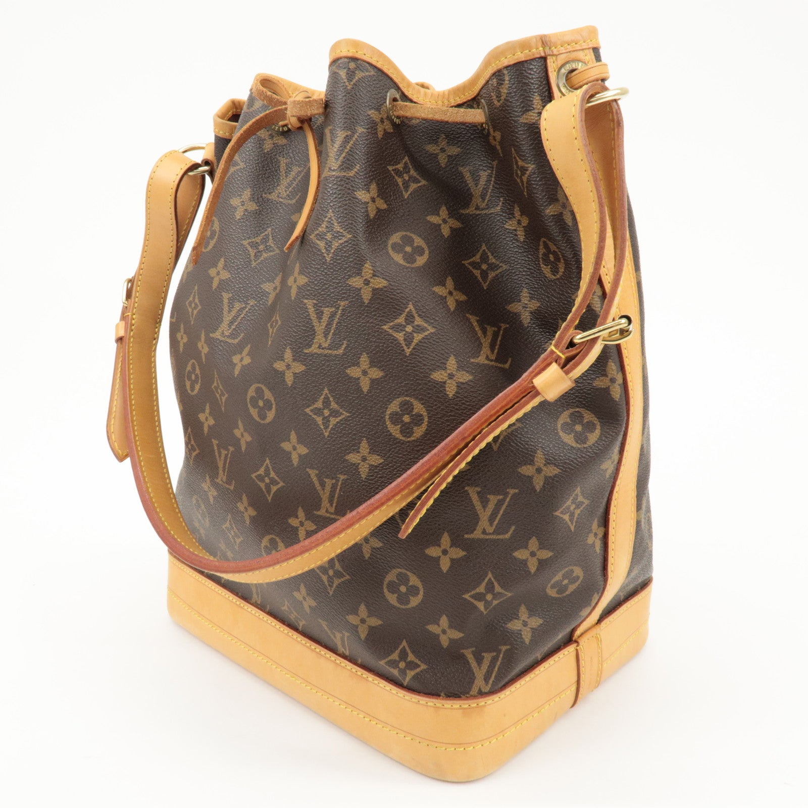 Louis Vuitton Monogram Noe Shoulder Bag Hand Bag Brown M42224 Used