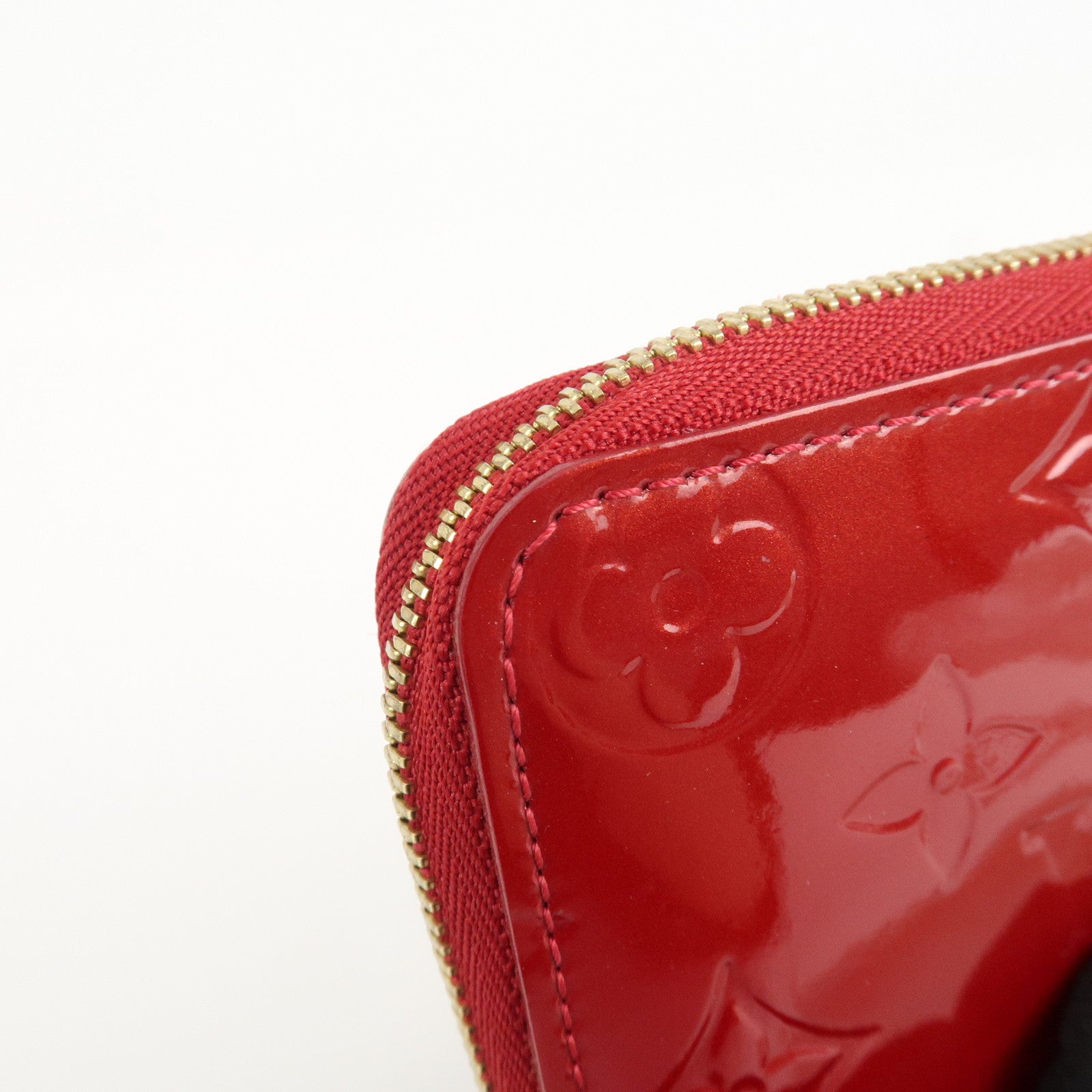 Louis Vuitton Monogram Vernis Leather Zippy Coin Purse Red M93608 Used