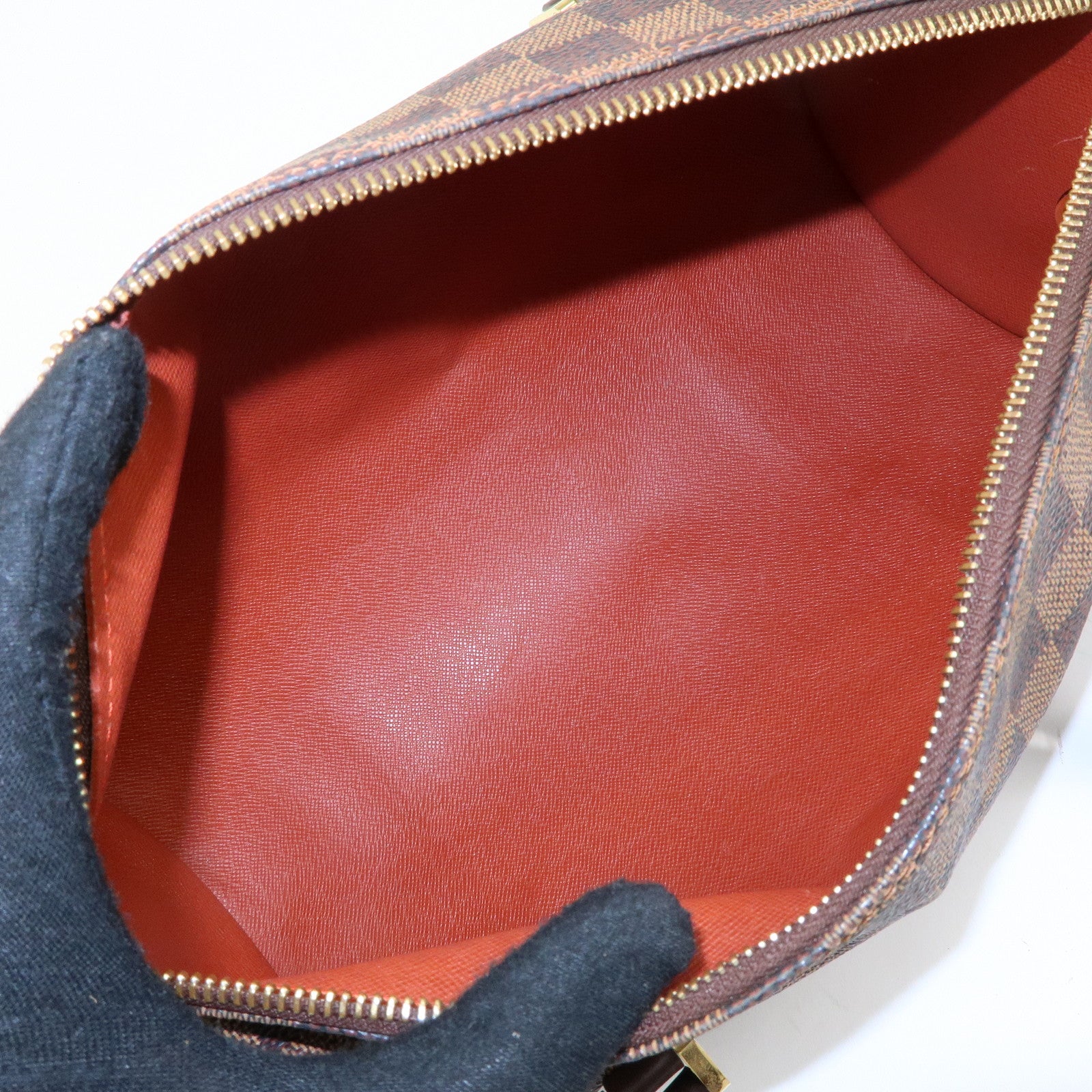 Louis Vuitton Damier Ebene Papillon 30 Hand Bag Brown N51303