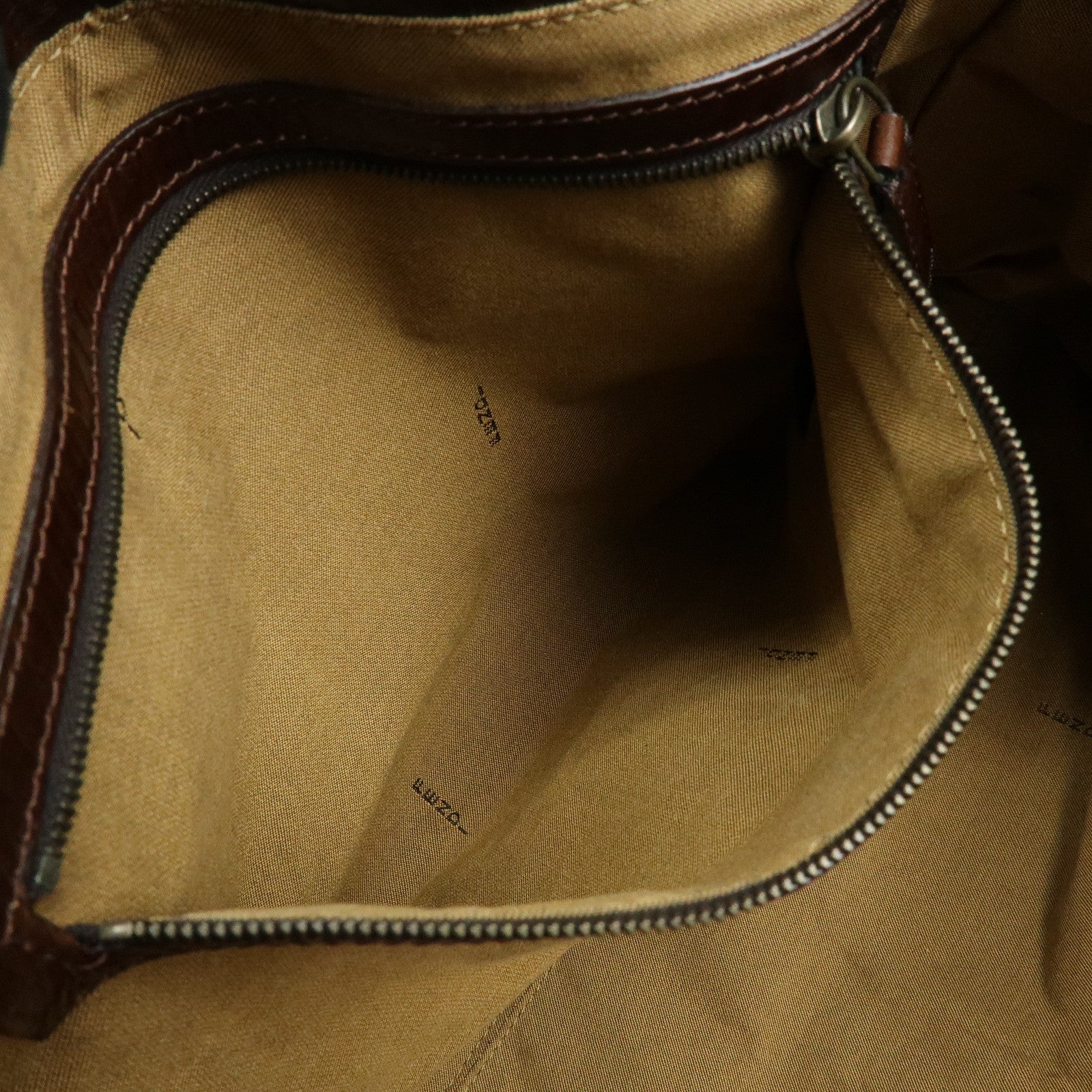 FENDI Zucca Ethnico Canvas Leather Tote Bag Shoulder Bag 8BN162