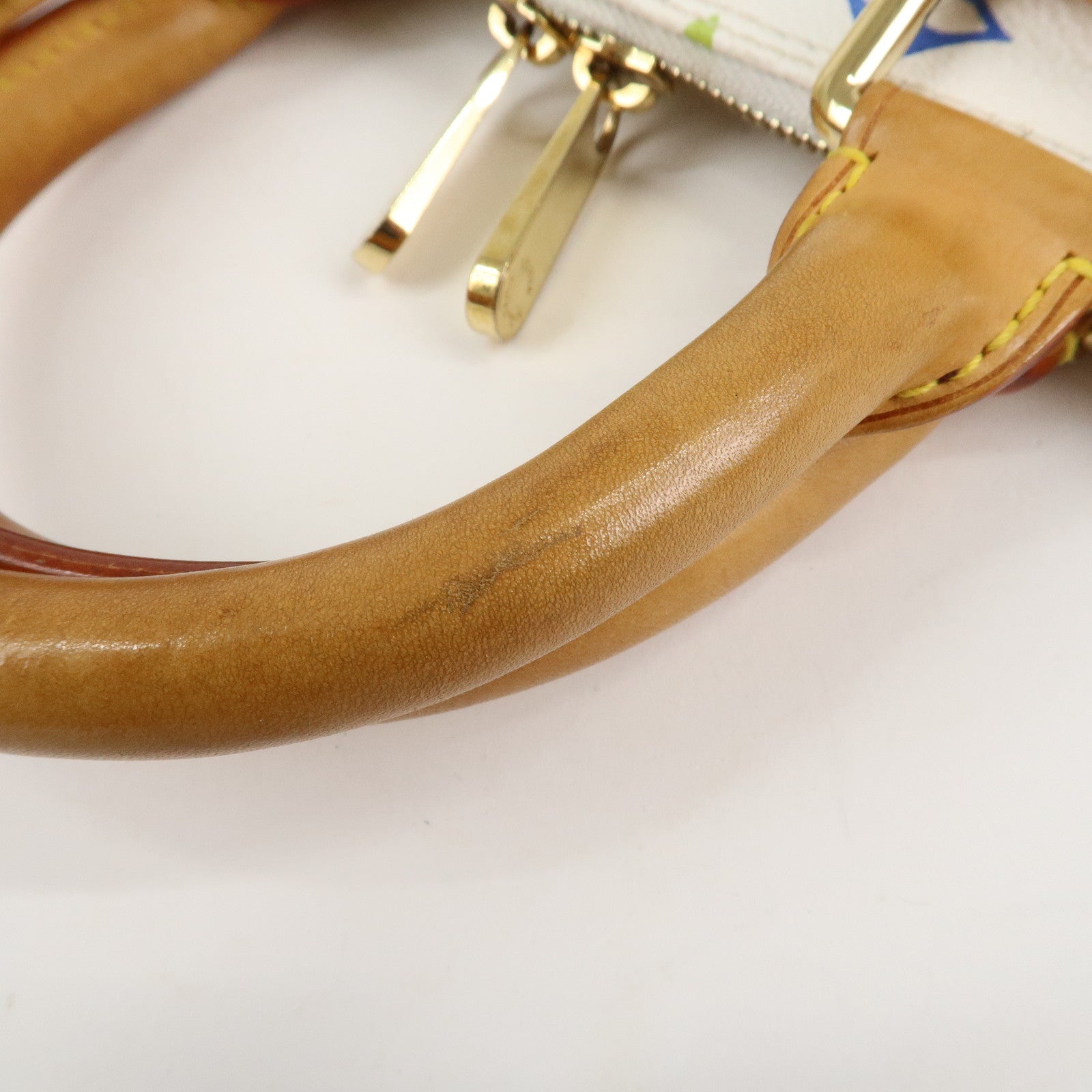 Louis Vuitton Monogram Multicolor Alma PM Hand Bag Blanc M92647 Used