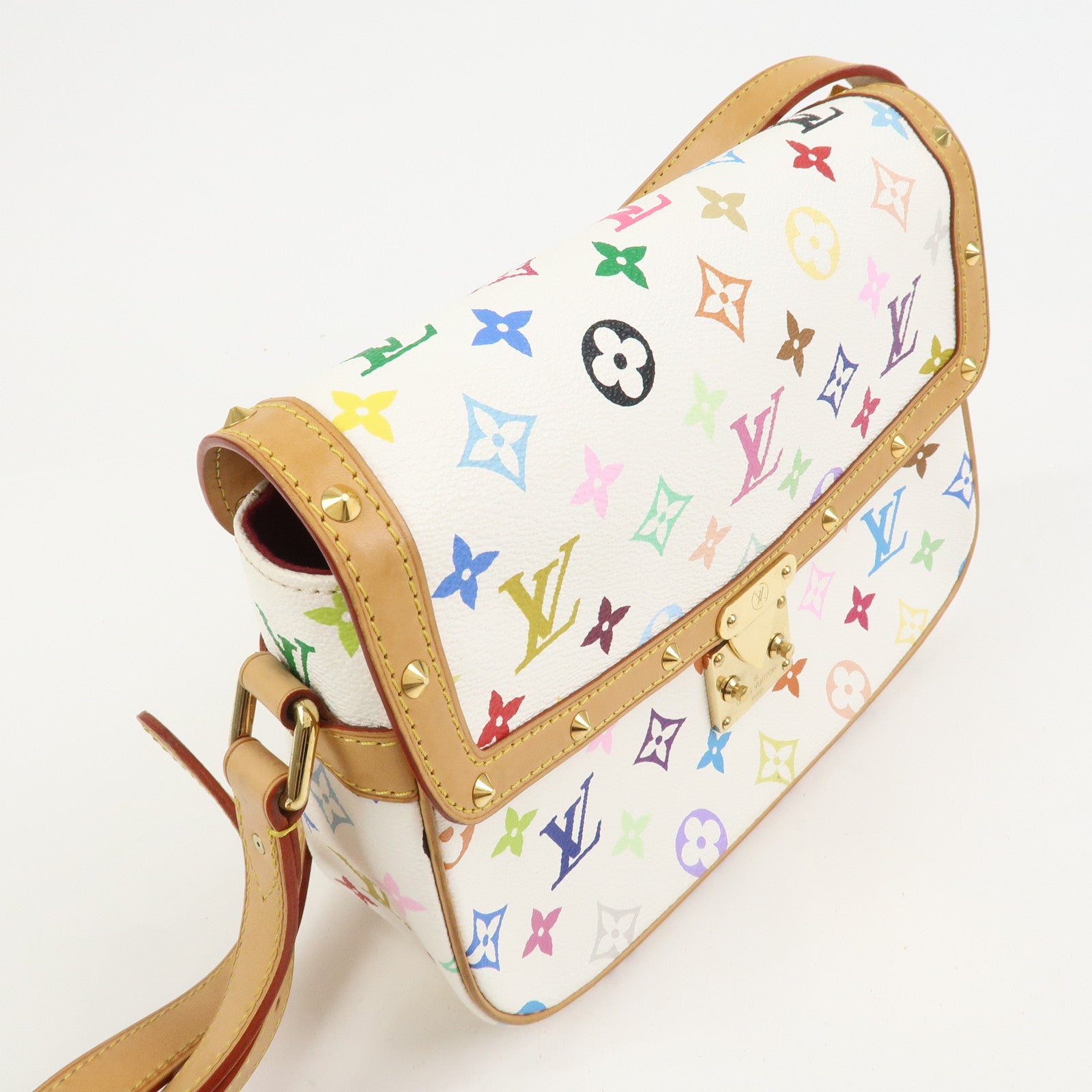 Louis Vuitton Monogram Multicolor Sologne Shoulder Bag Blanc M92661