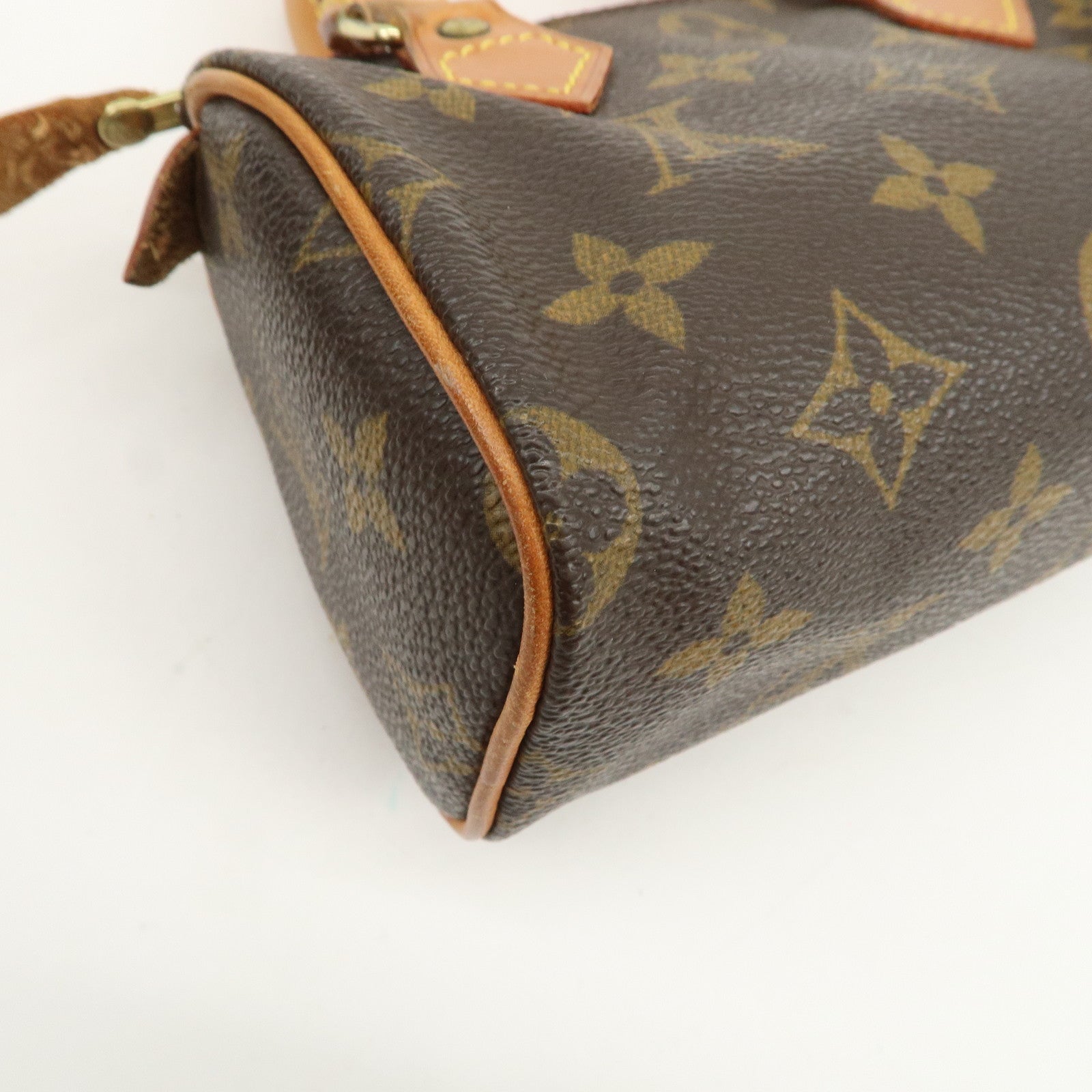 Louis Vuitton Monogram Mini Speedy Hand Bag & Strap Brown M41534