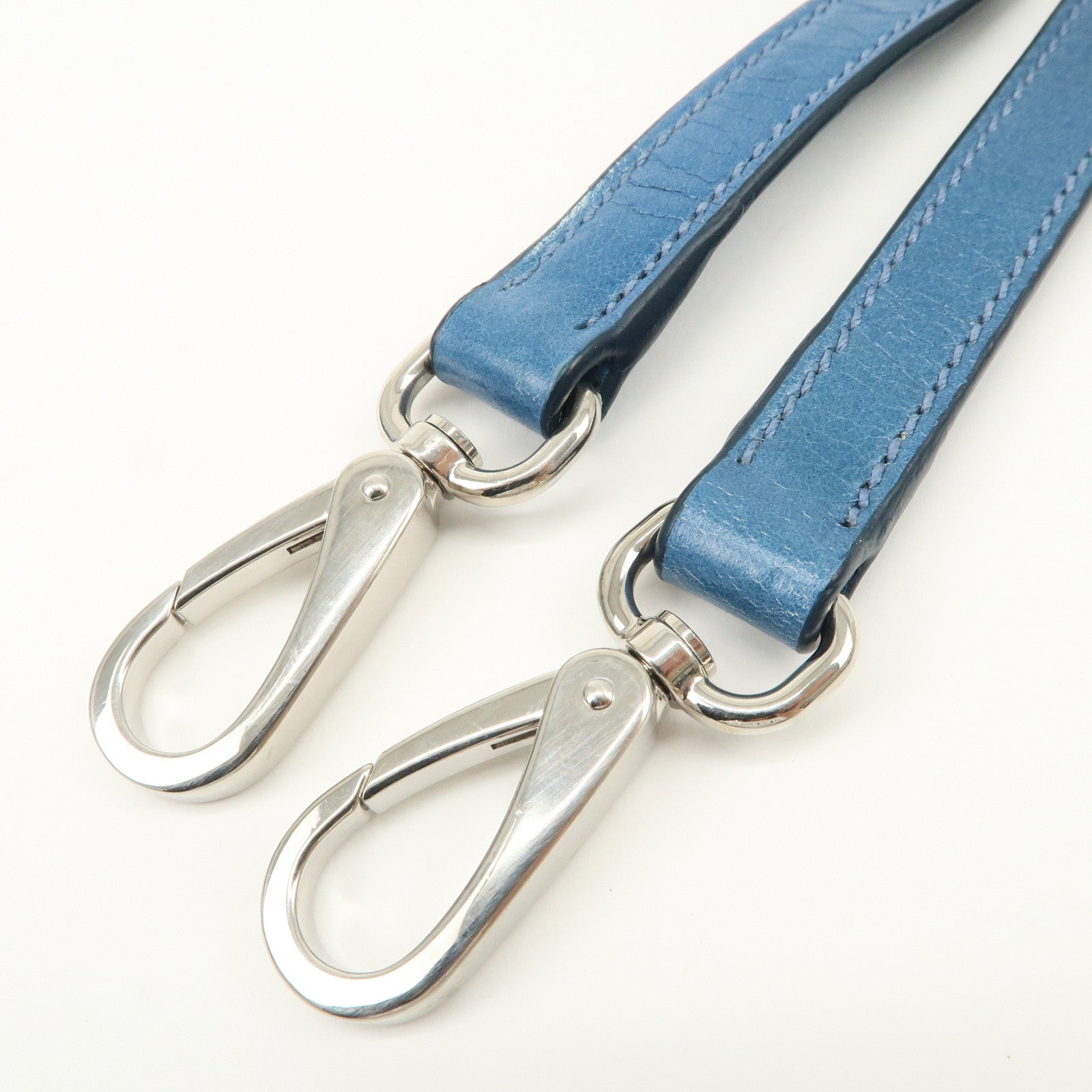 MIU MIU Leather 2Way Bag Shoulder Bag Hand Bag Blue RT0383