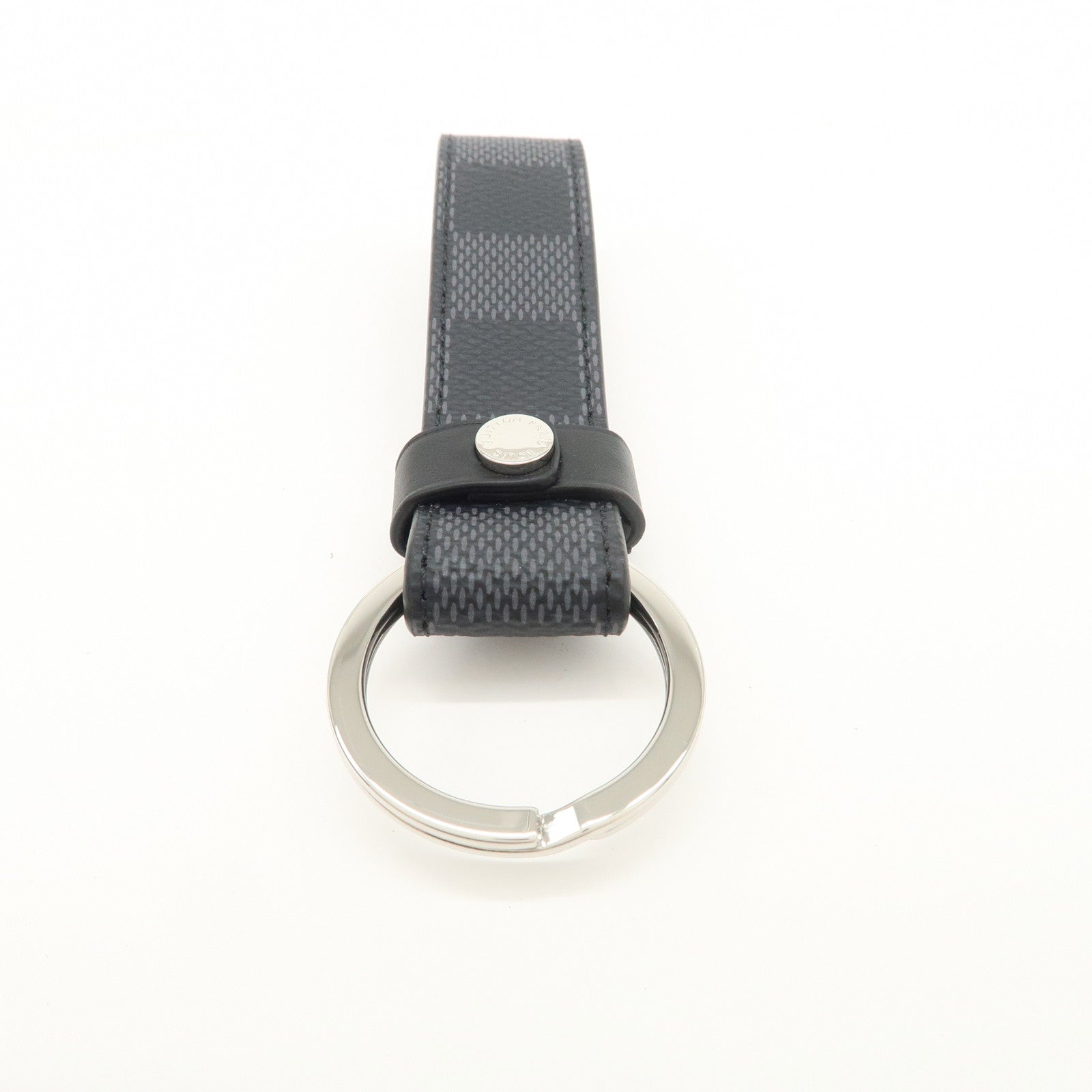 Louis Vuitton Damier Graphite Dragonne Key Chain Charm Grey M62706
