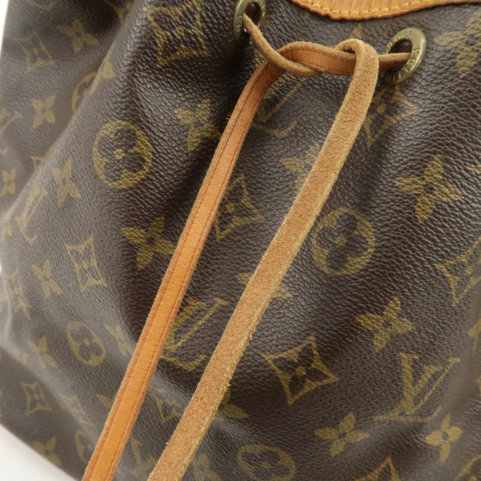 Louis Vuitton Monogram Canvas Petit Noe Shoulder Bag Brown M42226
