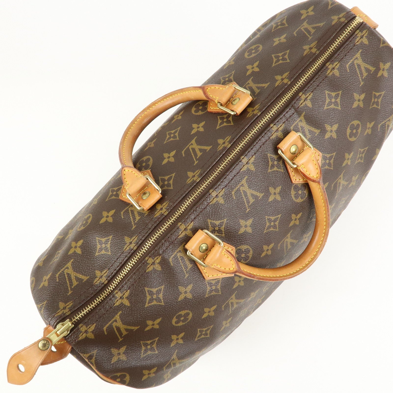 Louis Vuitton Monogram Speedy 40 Hand Bag Boston Bag Brown M41522
