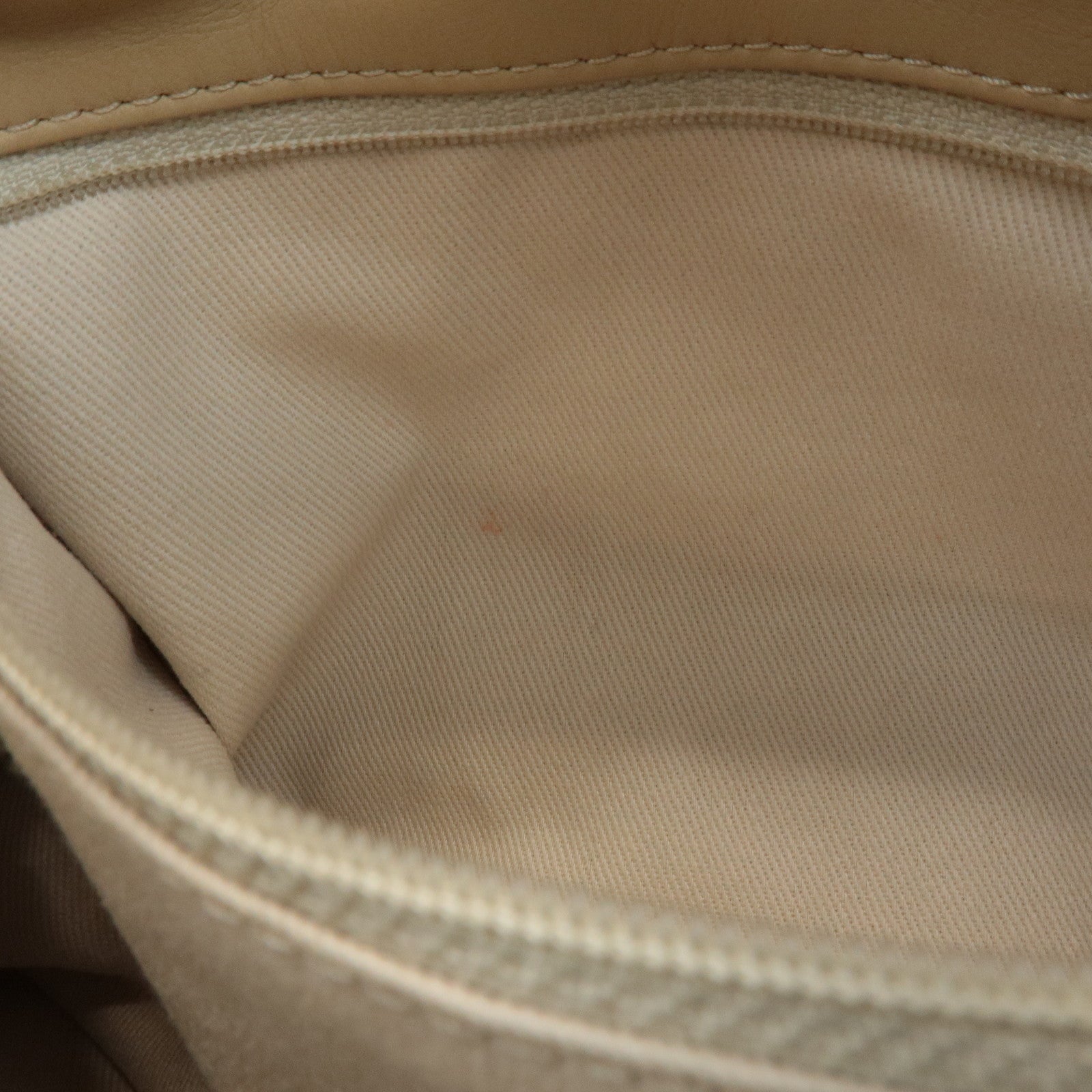 CHANEL Wild Stitch Lamb Skin Chain Shoulder Bag Hand Bag Beige Used